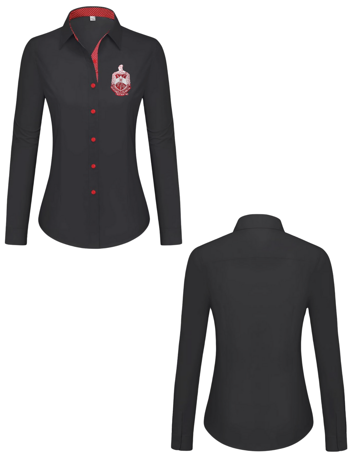 Delta Sigma Theta Collared Dress Shirt