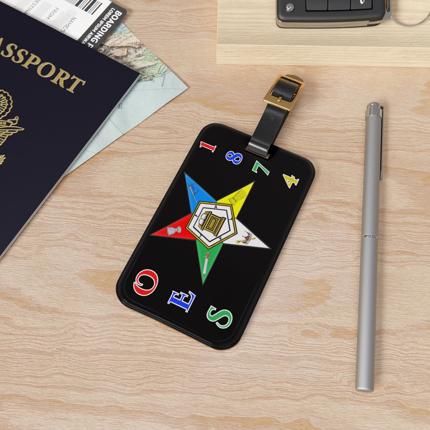 Eastern Star Luggage Tag — Order of the Eastern Star 1850 Travel ID