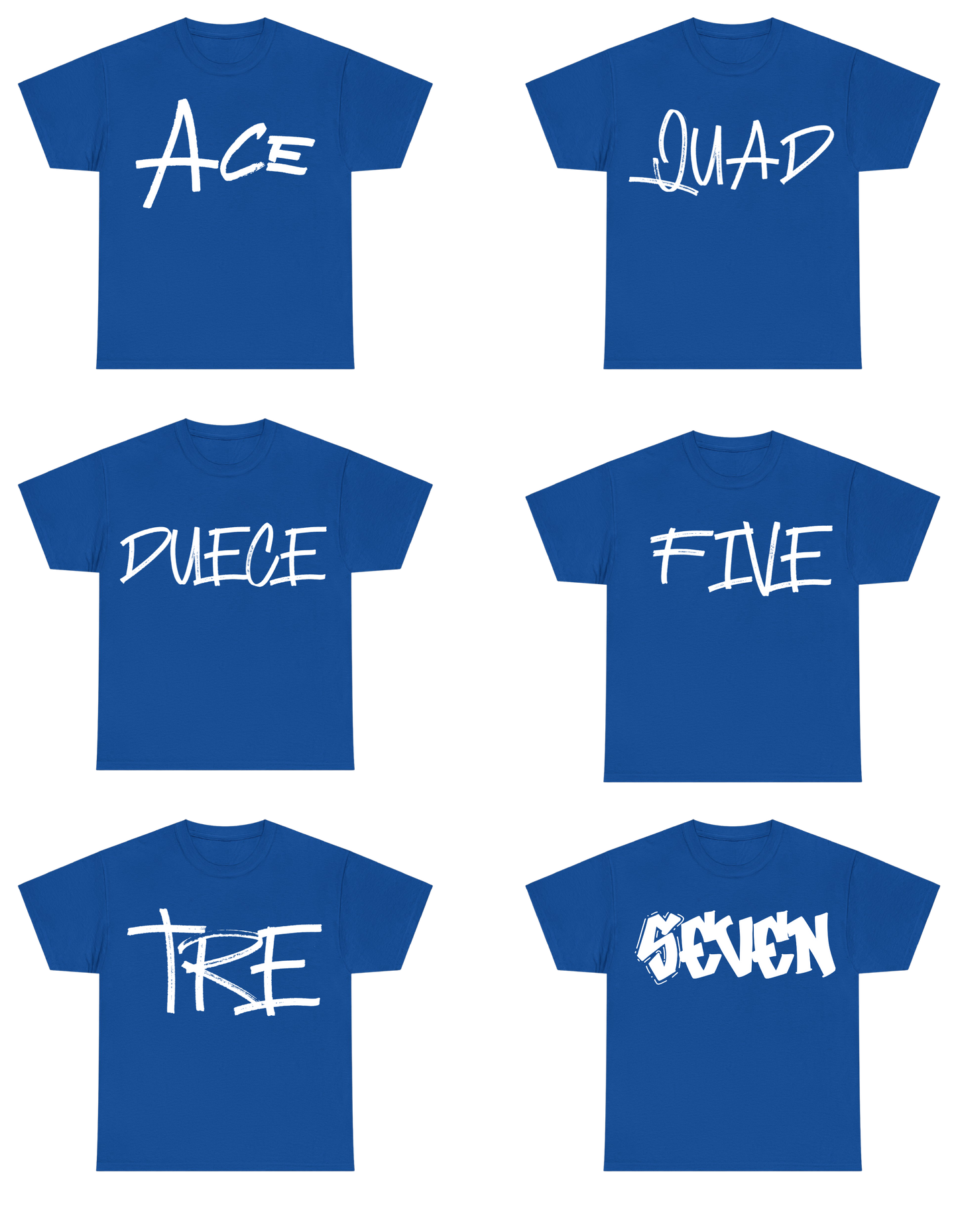 Blue and White Number Shirt