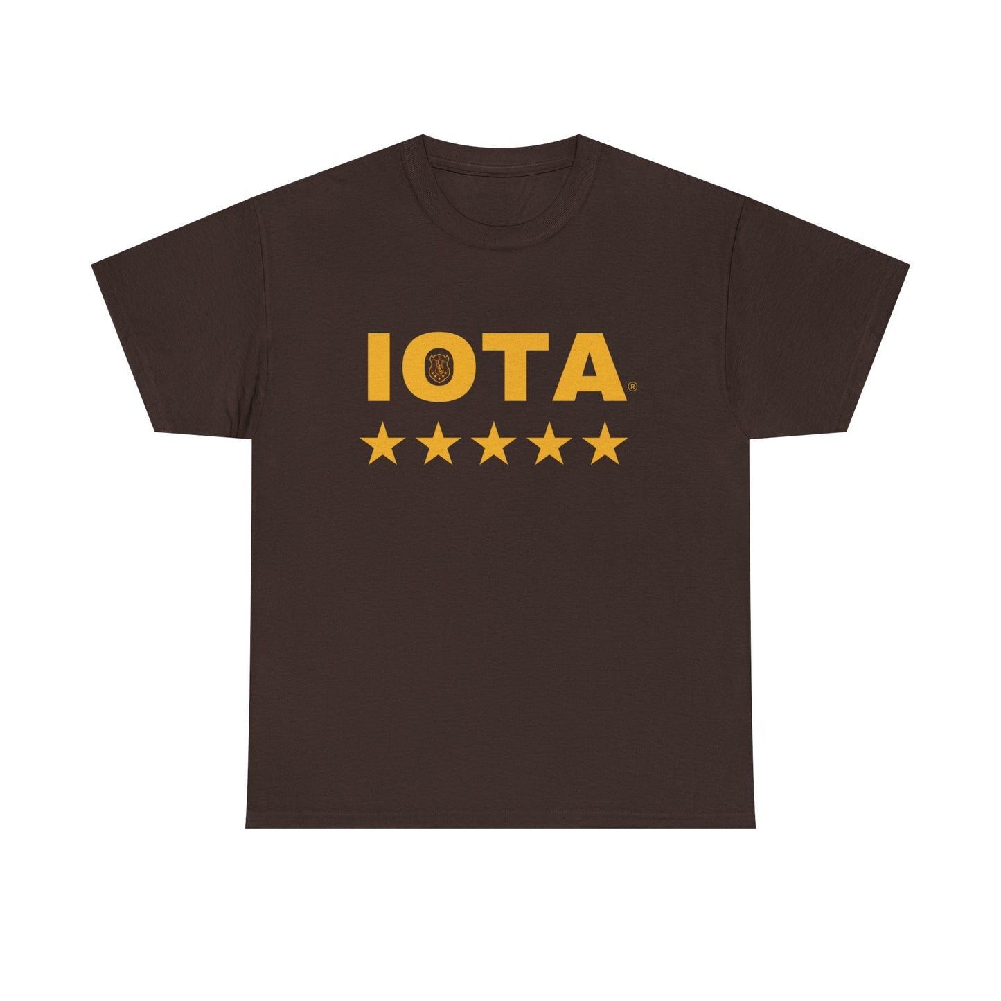 Iota Phi Theta 5 star T-shirt with Shield at the center