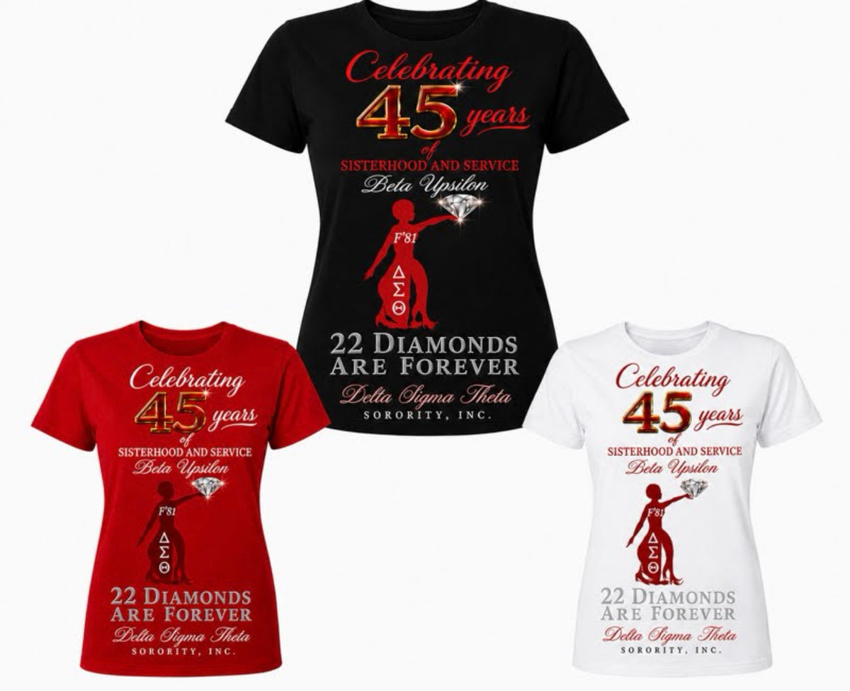 DST - Beta Upsilon 1981 Line 45th Anniversary Shirt - ORDER LINK
