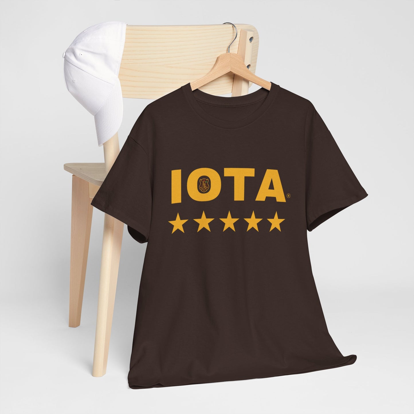 Iota Phi Theta 5 star T-shirt with Shield at the center