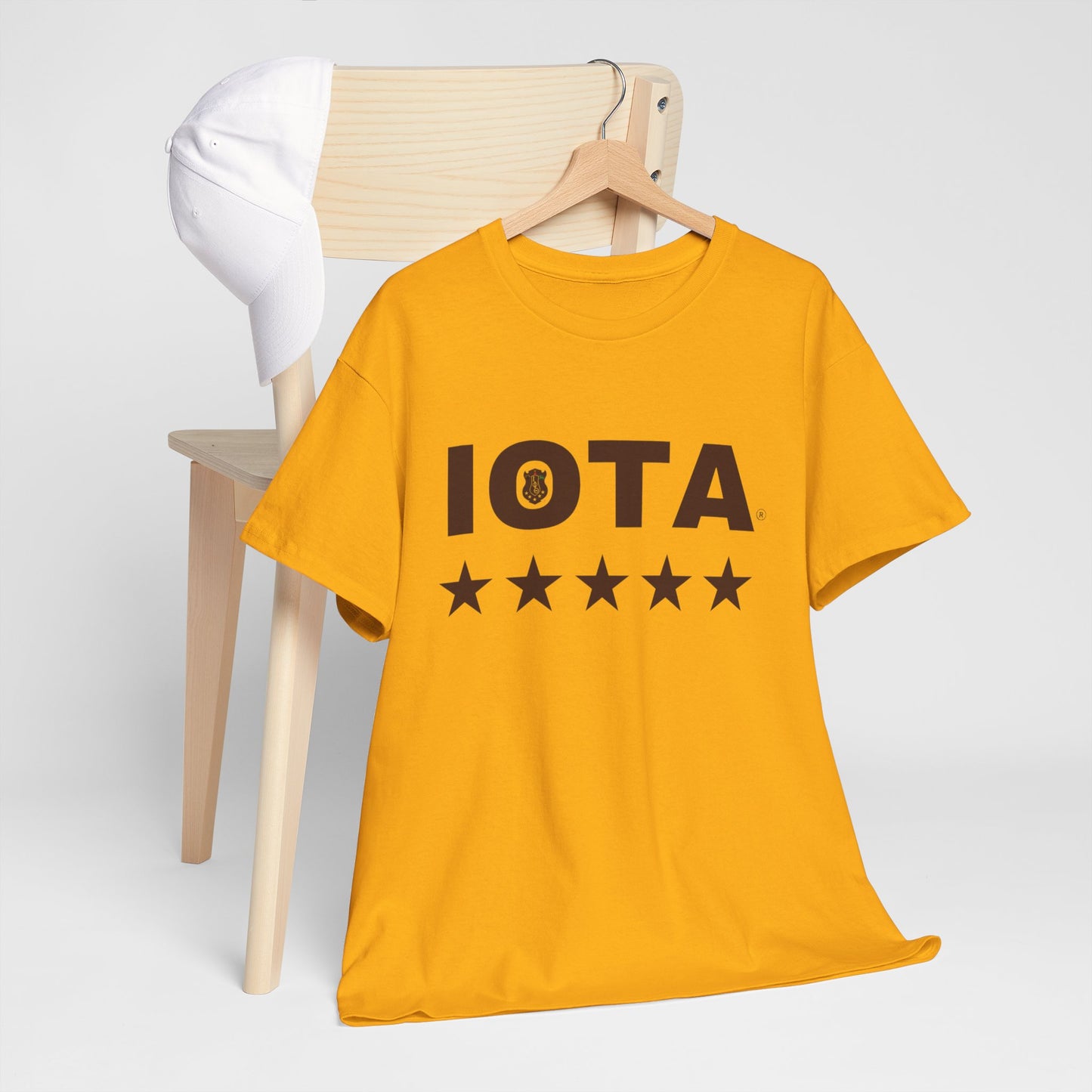 Iota Phi Theta 5 star T-shirt with Shield at the center