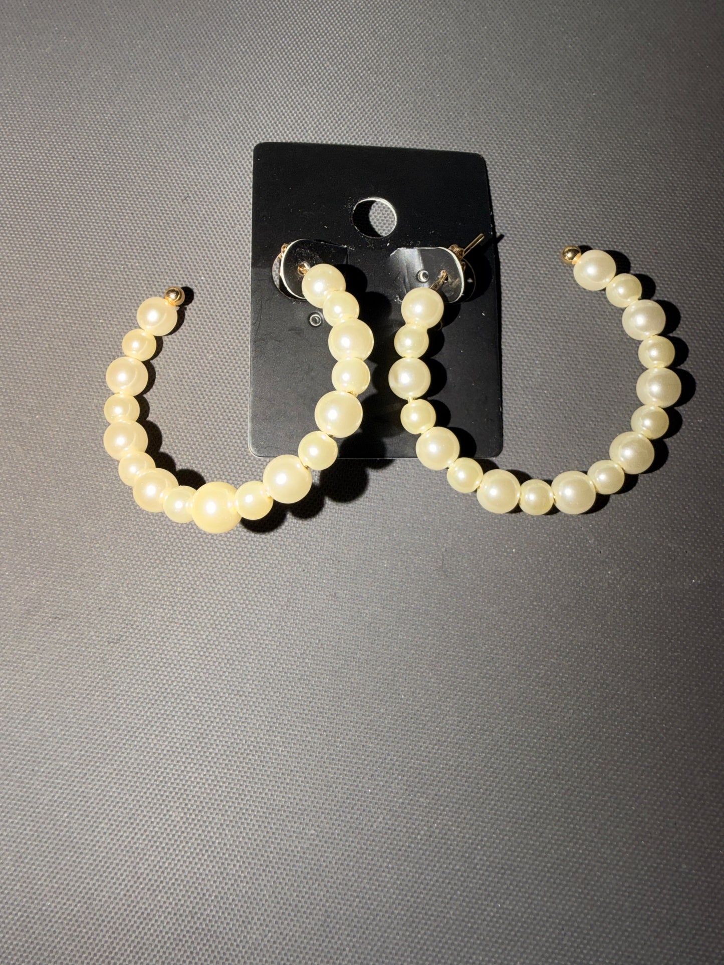 Pearl Hoop Earrings