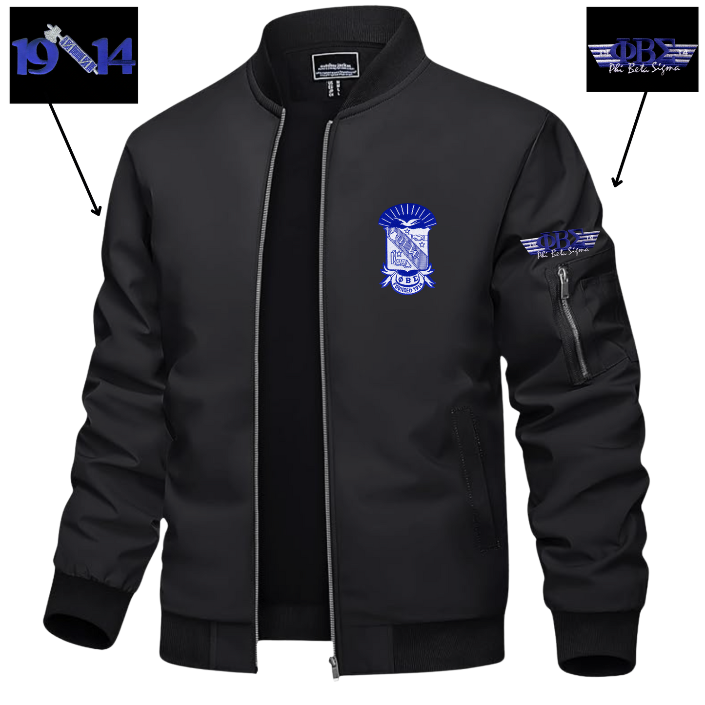 Phi Beta Sigma Aviator Jacket