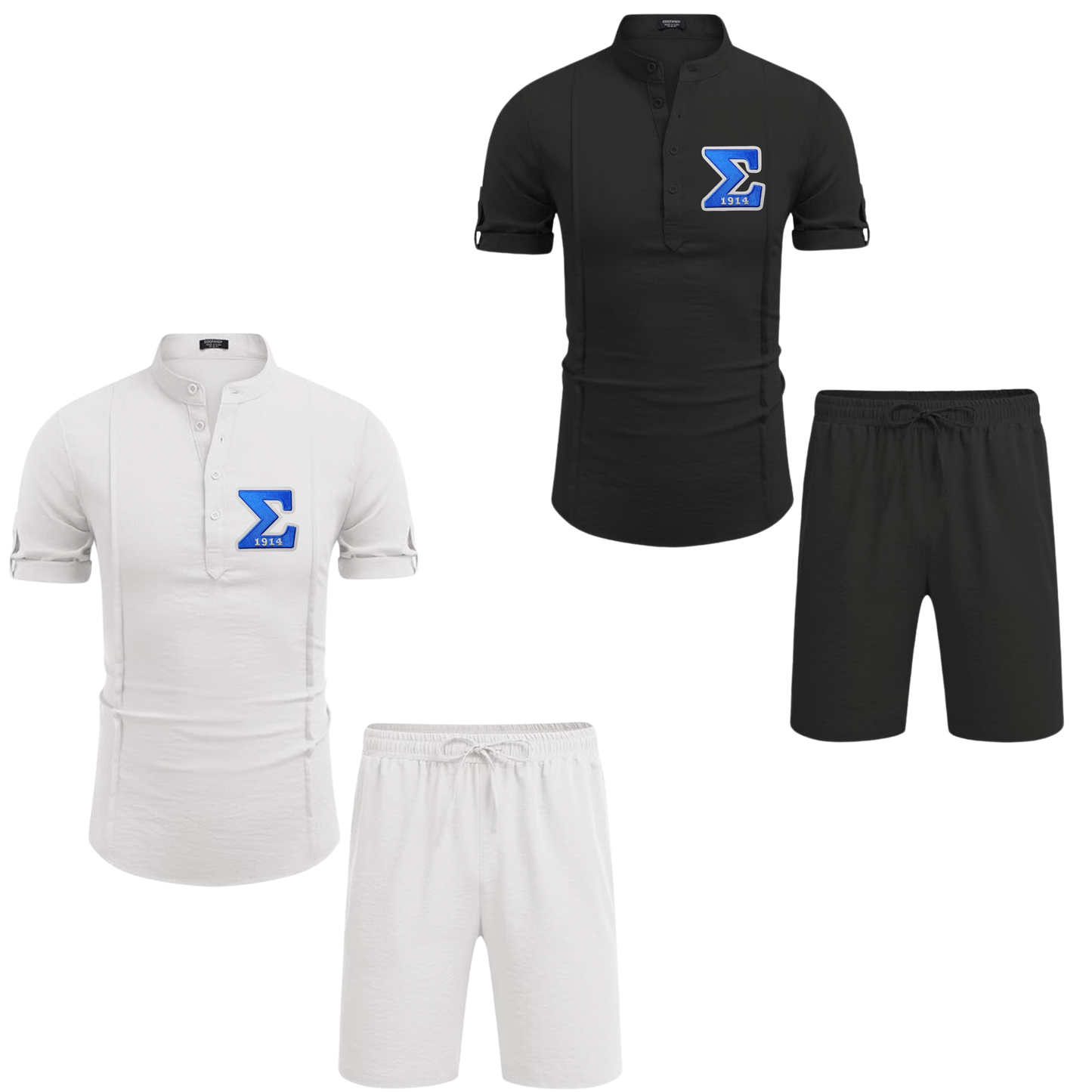 Phi Beta Sigma Beach Short Set