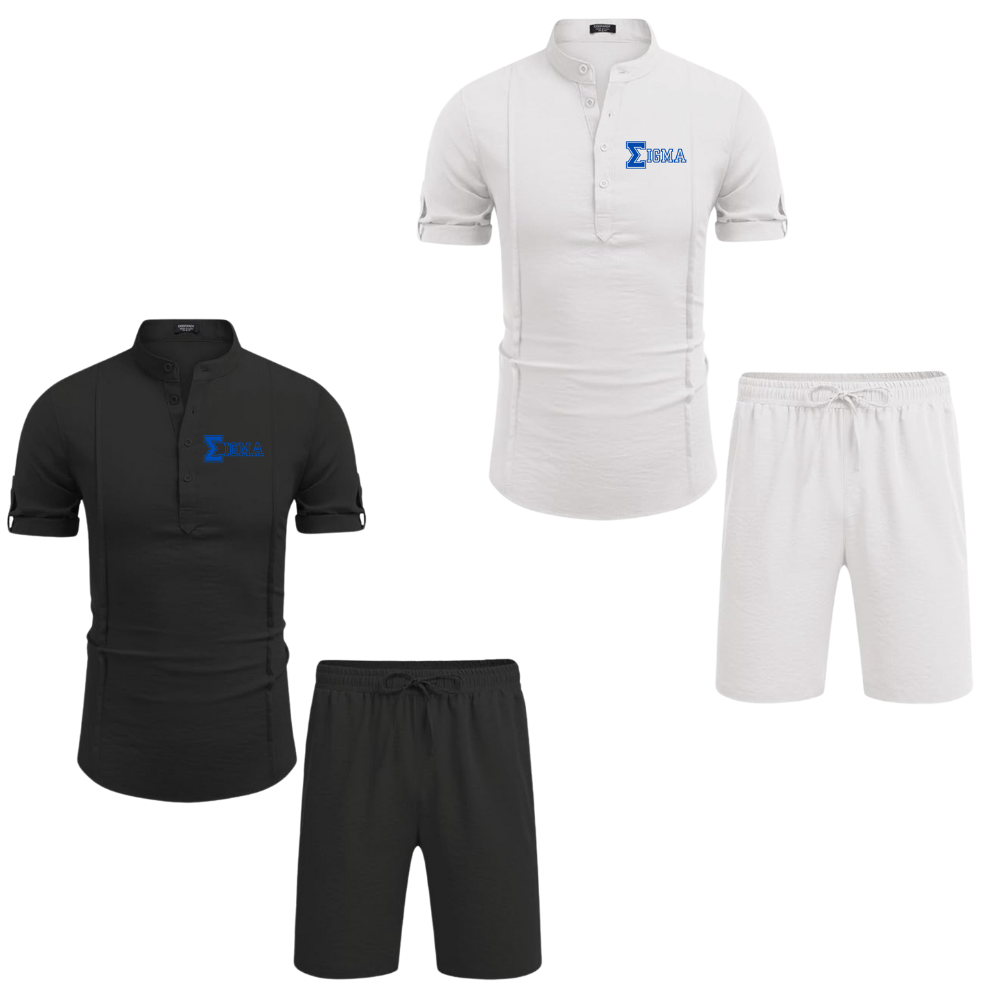 Phi Beta Sigma Beach Short Set