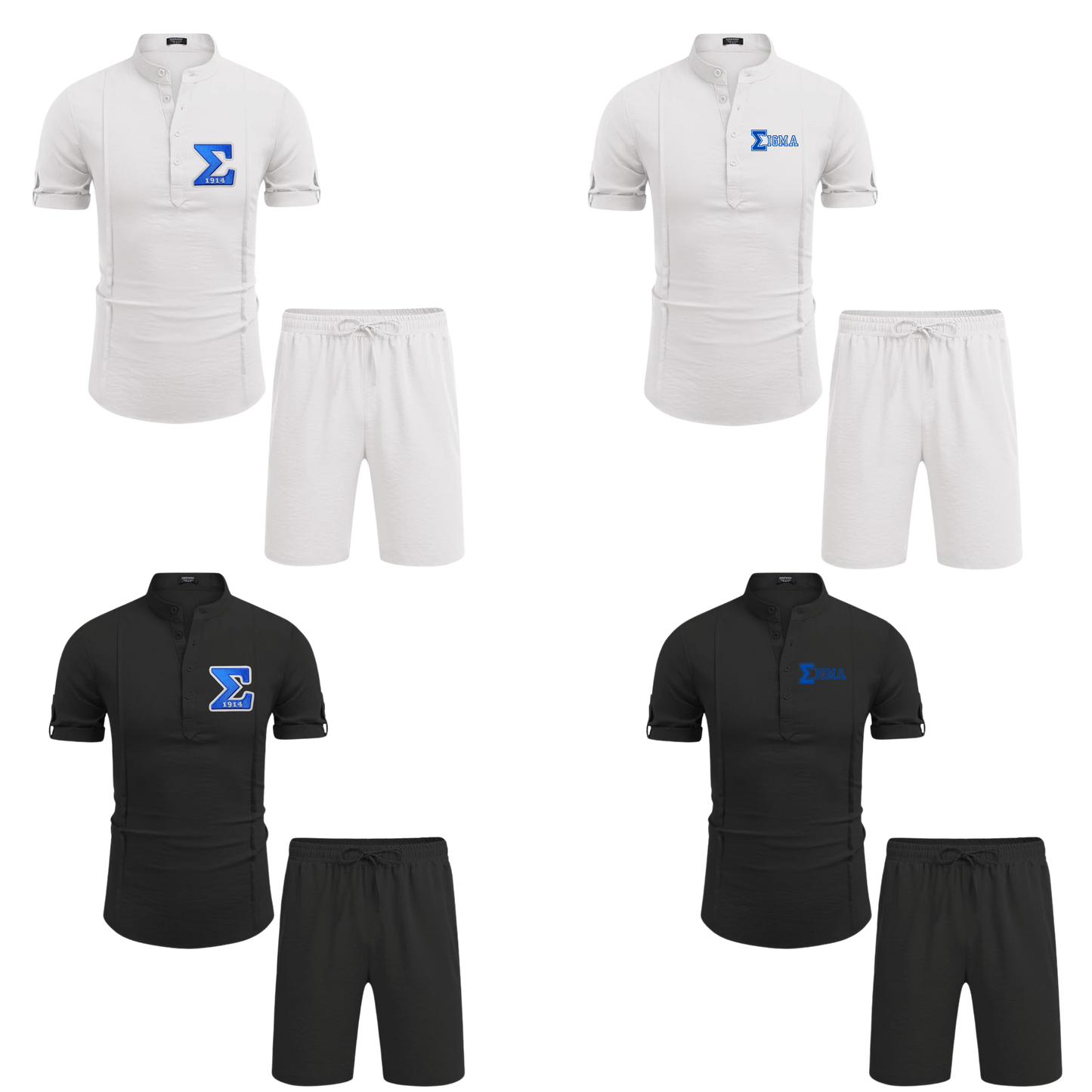 Phi Beta Sigma Beach Short Set