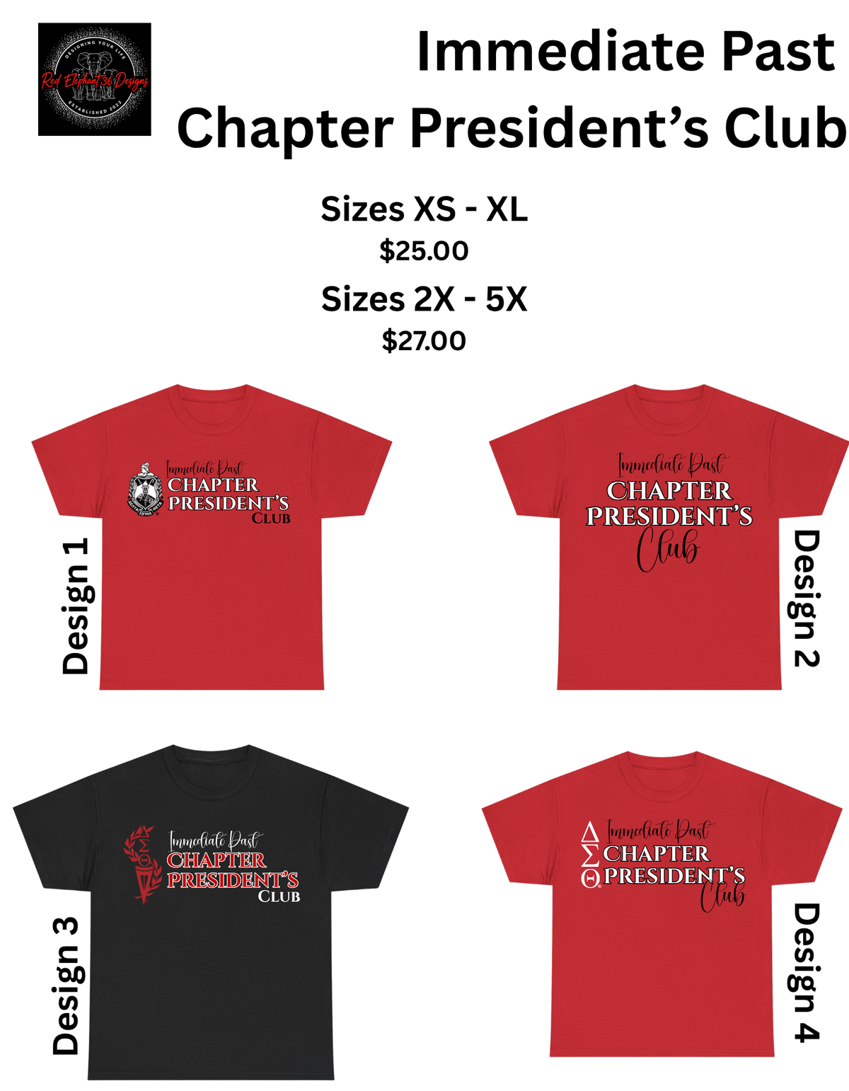 DST - Past Chapter President’s Club and Immediate Past Chapter President's Club Shirts