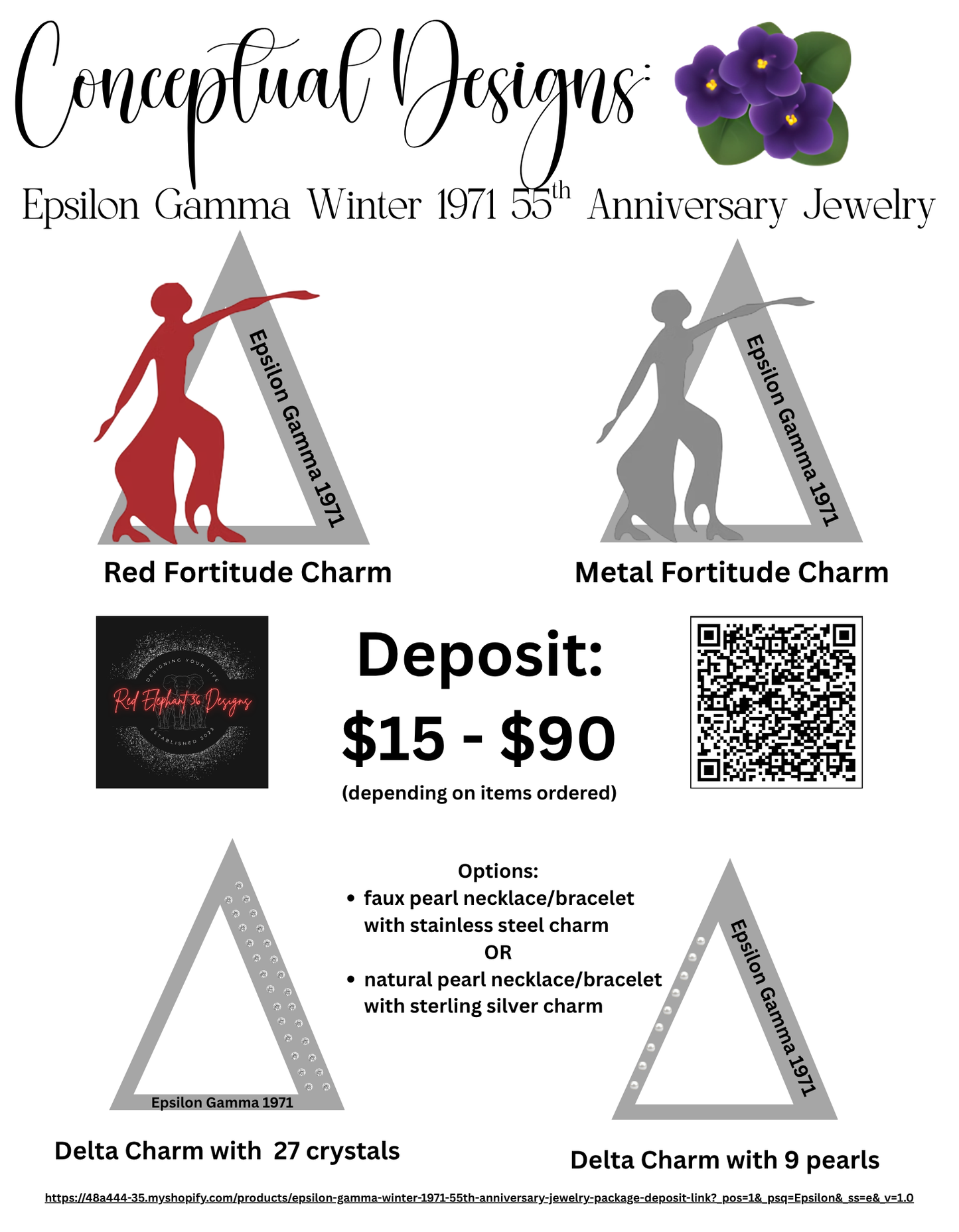 Epsilon Gamma Winter 1971 55th Anniversary Jewelry Package (DEPOSIT LINK)