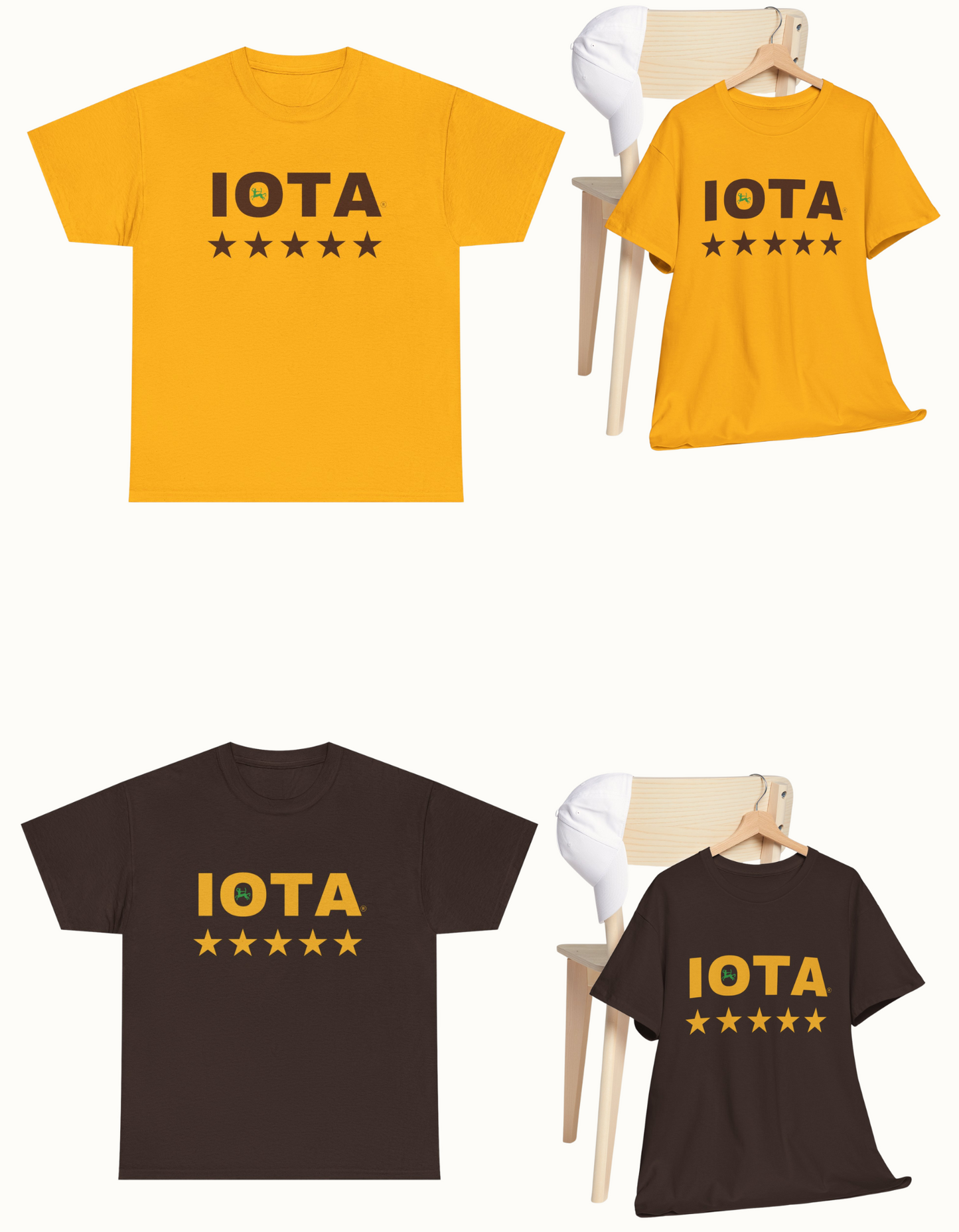 Iota Phi Theta 5 star T-shirt with Centaur at the center