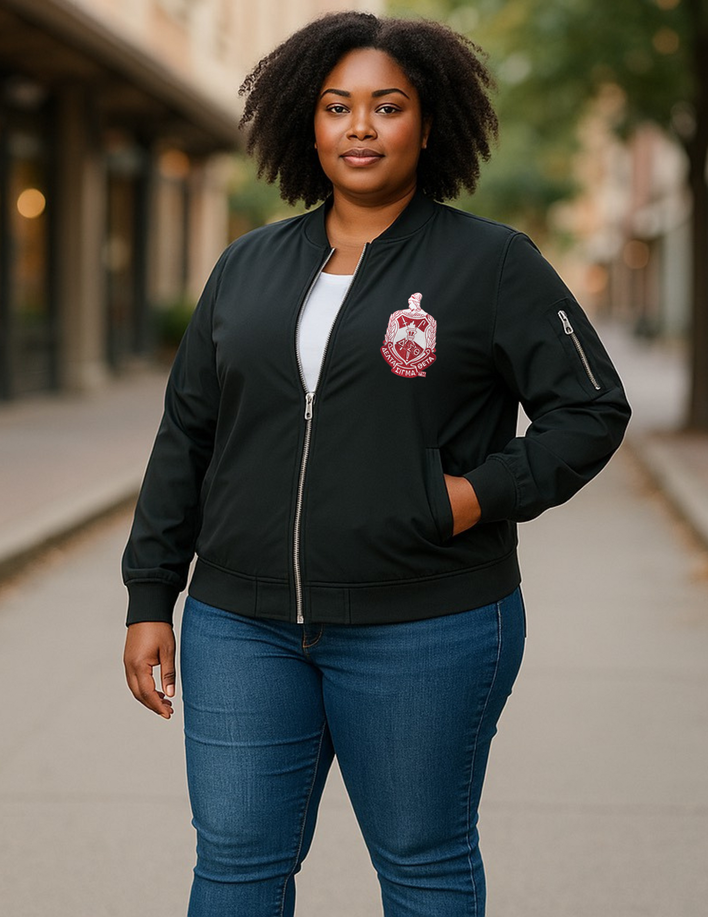 Delta Sigma Theta Aviator Jacket