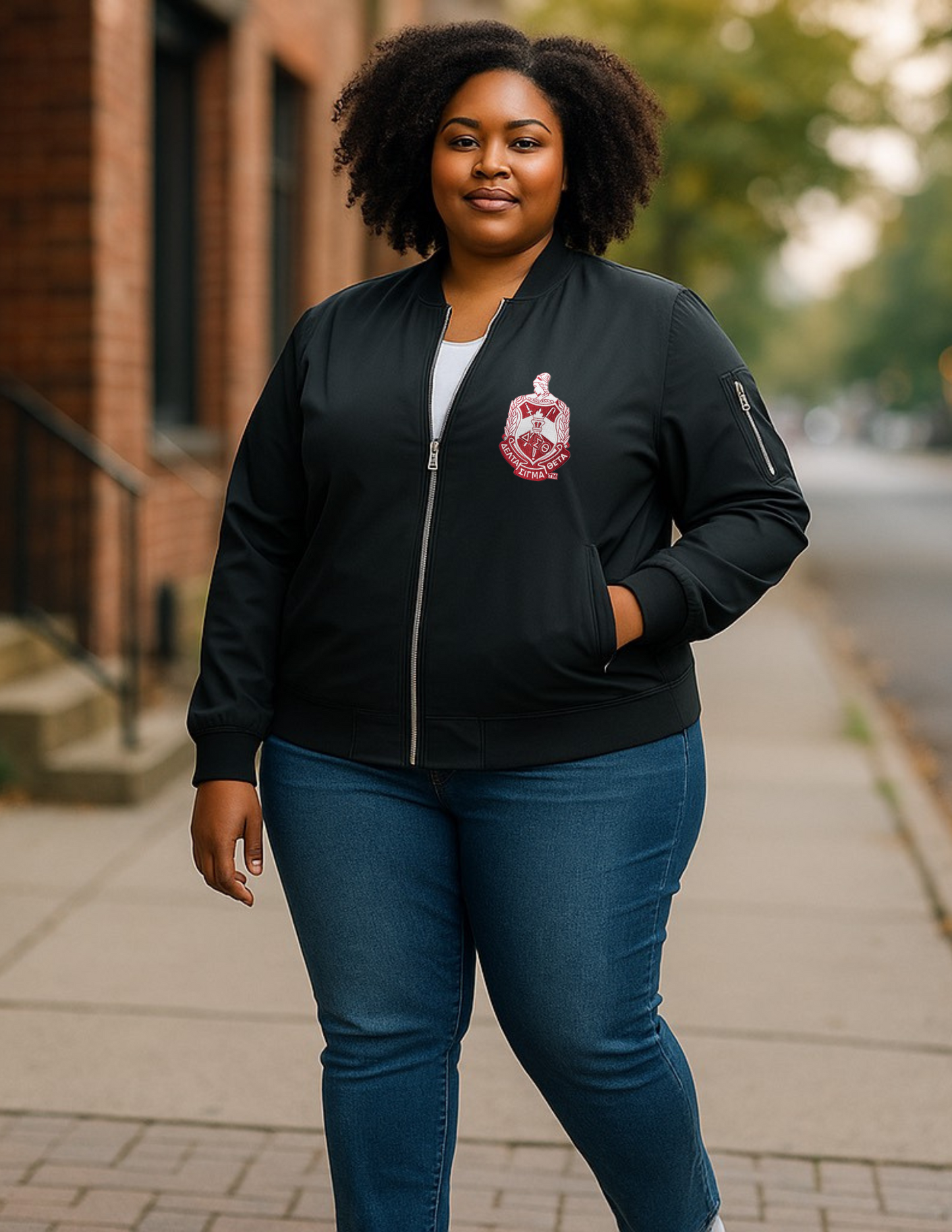Delta Sigma Theta Aviator Jacket