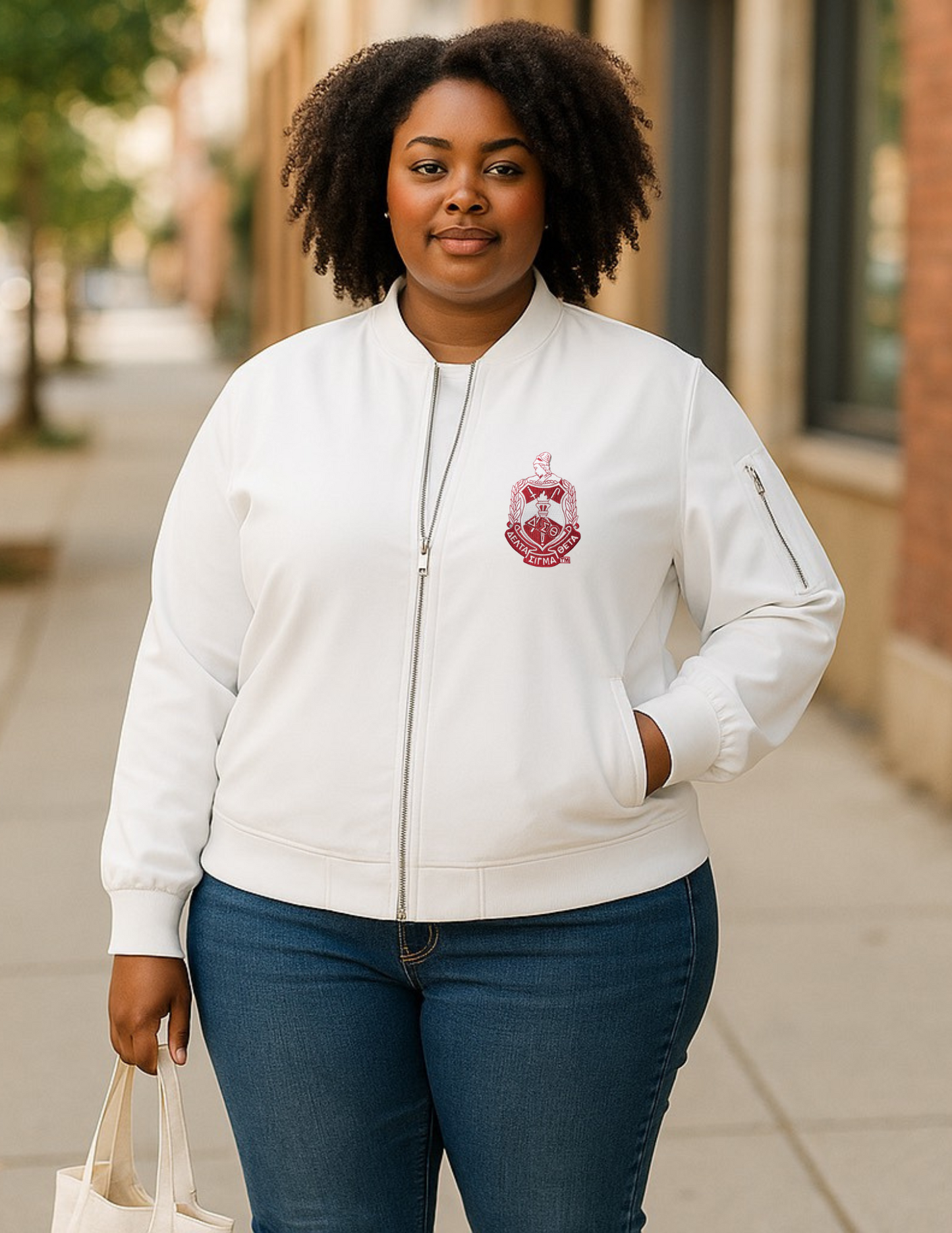 Delta Sigma Theta Aviator Jacket