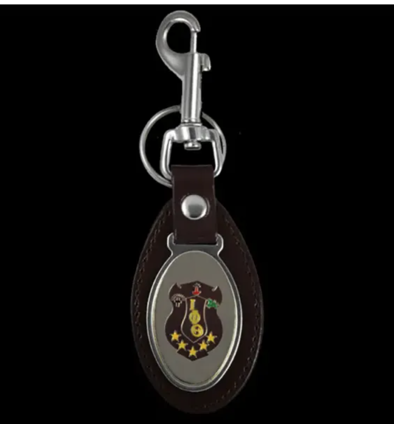 Iota Phi Theta Key Fob Leather Keychain