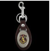 Iota Phi Theta Key Fob Leather Keychain