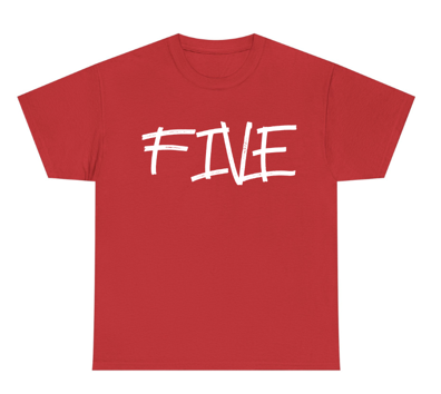 Red and White Number Shirt