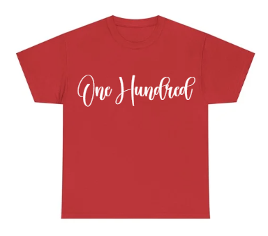 Red and White Number Shirt