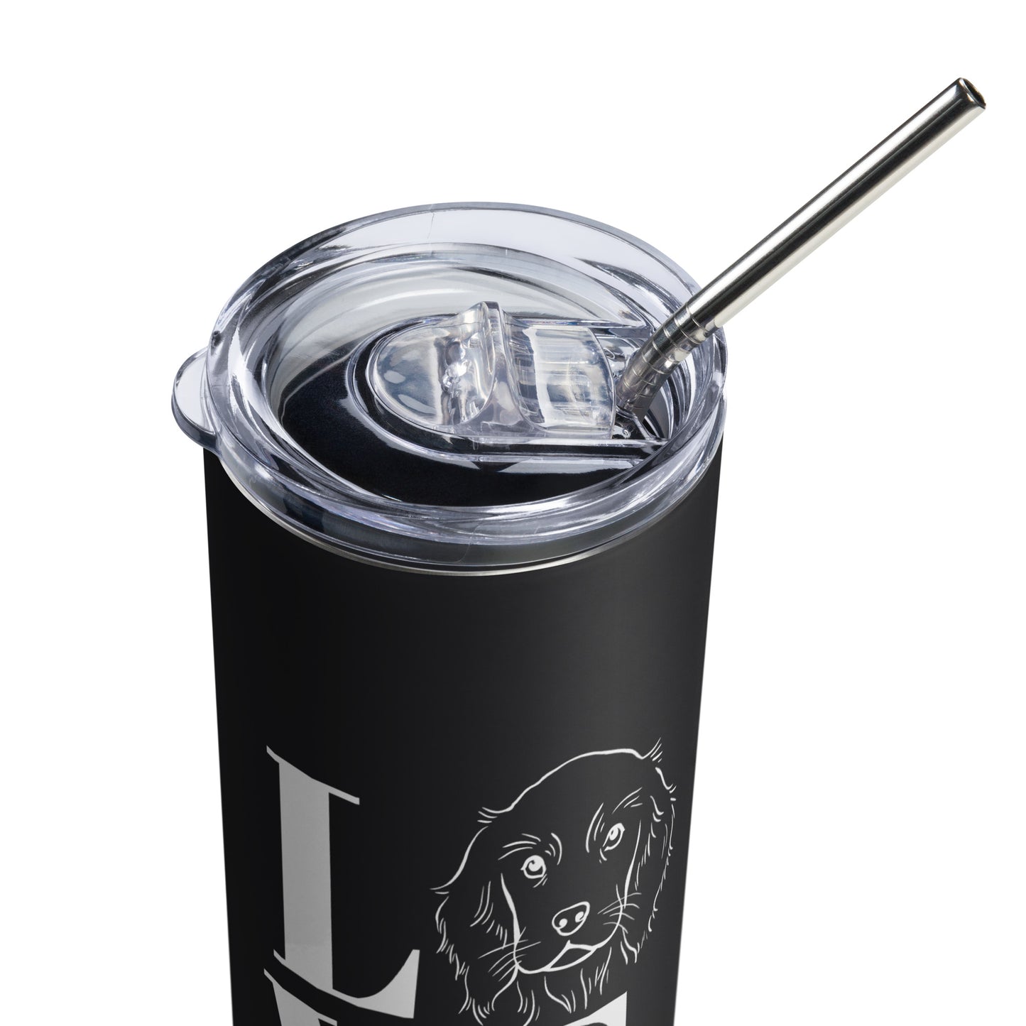 Love is having a Cocker Spaniel - Stainless steel tumbler