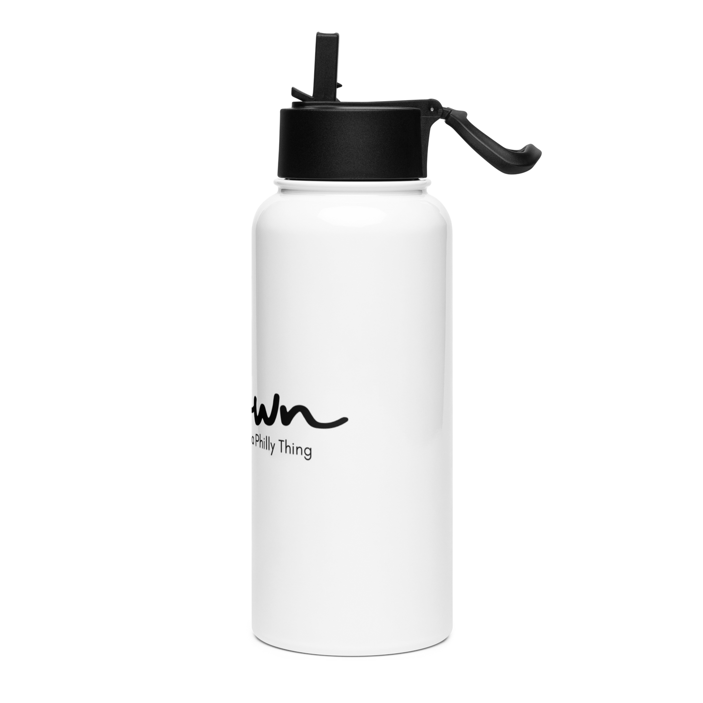 Philly Jawn Stainless steel water bottle with a straw lid