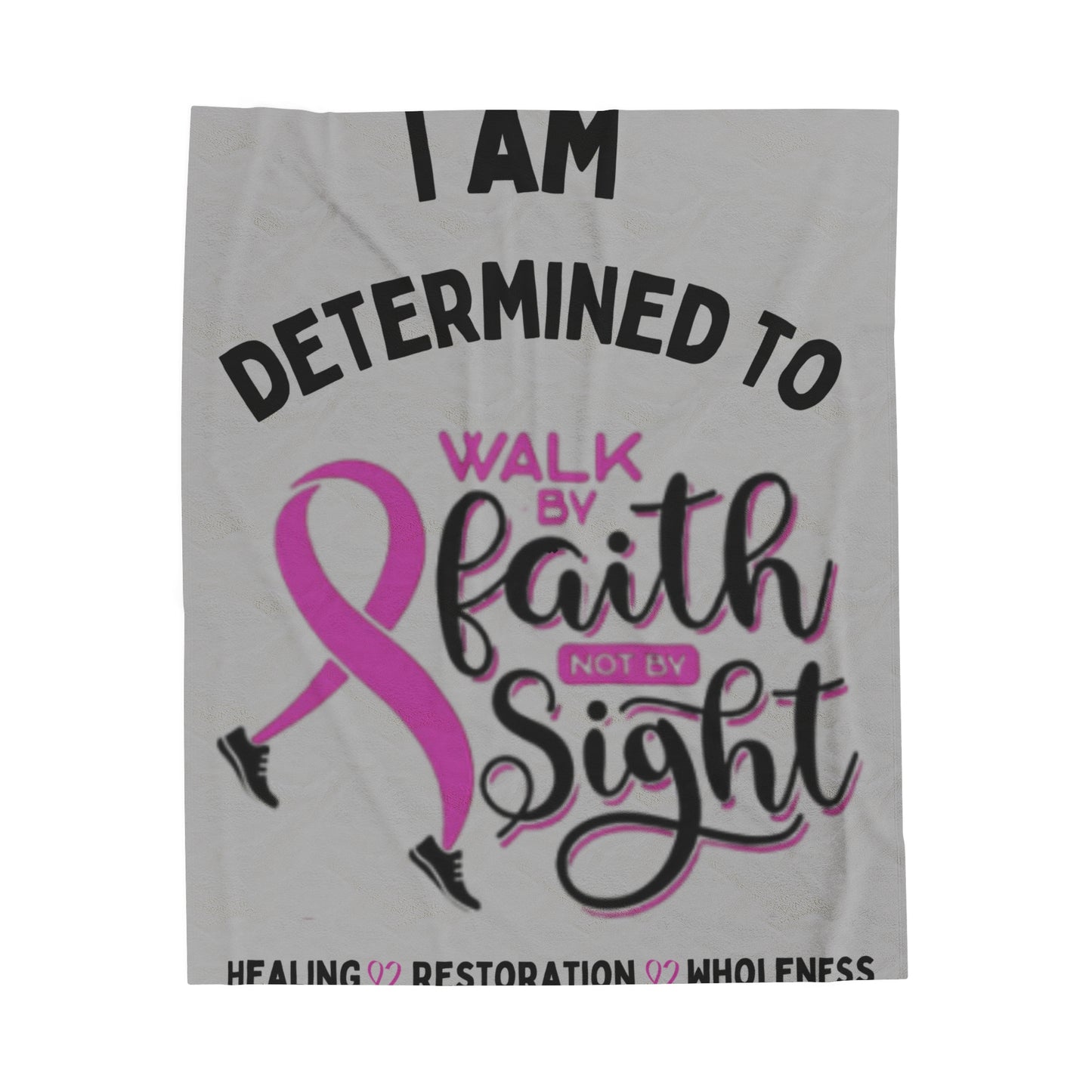 Walk By Faith Healing Plush Blanket