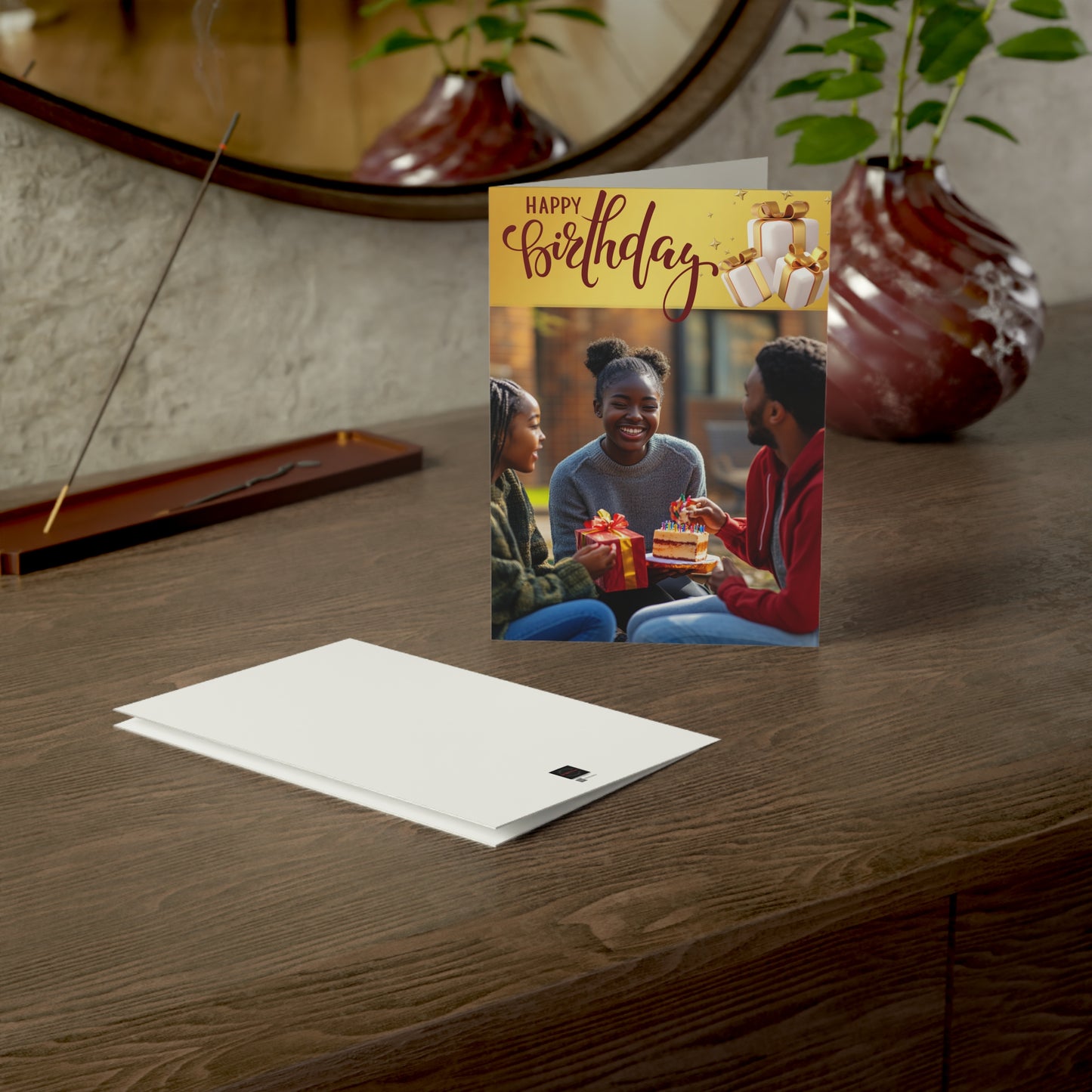 Happy Birthday Greeting Cards Set | Celebrate with Friends, Cheers, Birthday Wishes, Handmade Cards, Gift Enclosure
