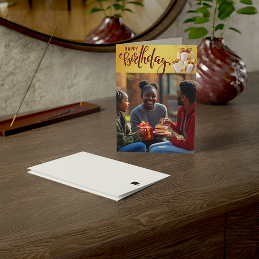 Happy Birthday Greeting Cards Set | Celebrate with Friends, Cheers, Birthday Wishes, Handmade Cards, Gift Enclosure