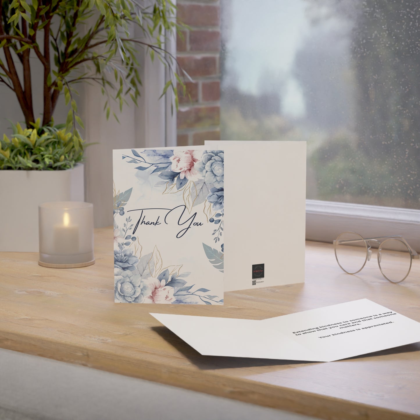 Floral Thank You Greeting Cards | Pack of 1, 10, 30, 50 | Perfect for Birthdays, Weddings, and Appreciation