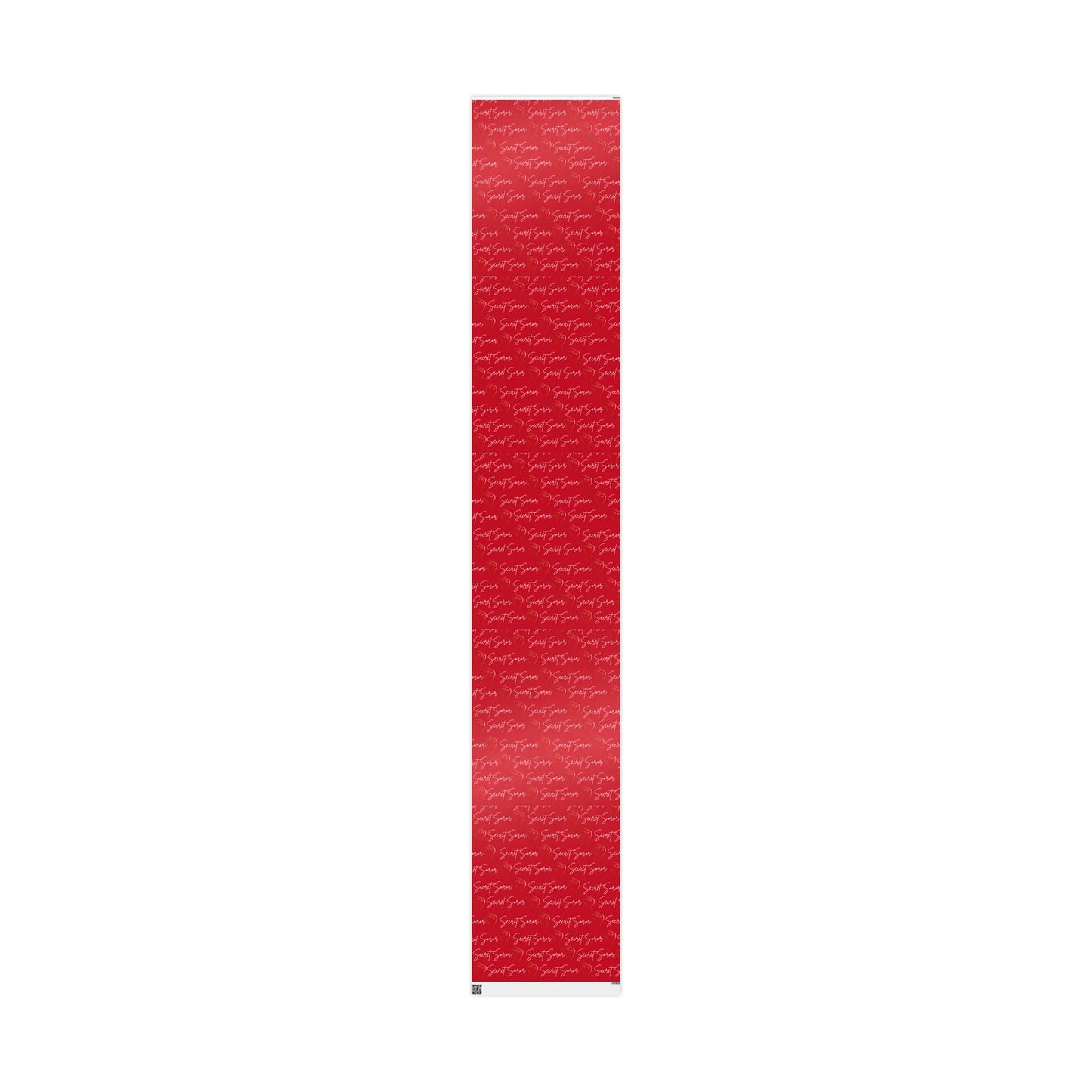 Wrapping Paper - Secret Soror Red and White Writing Design