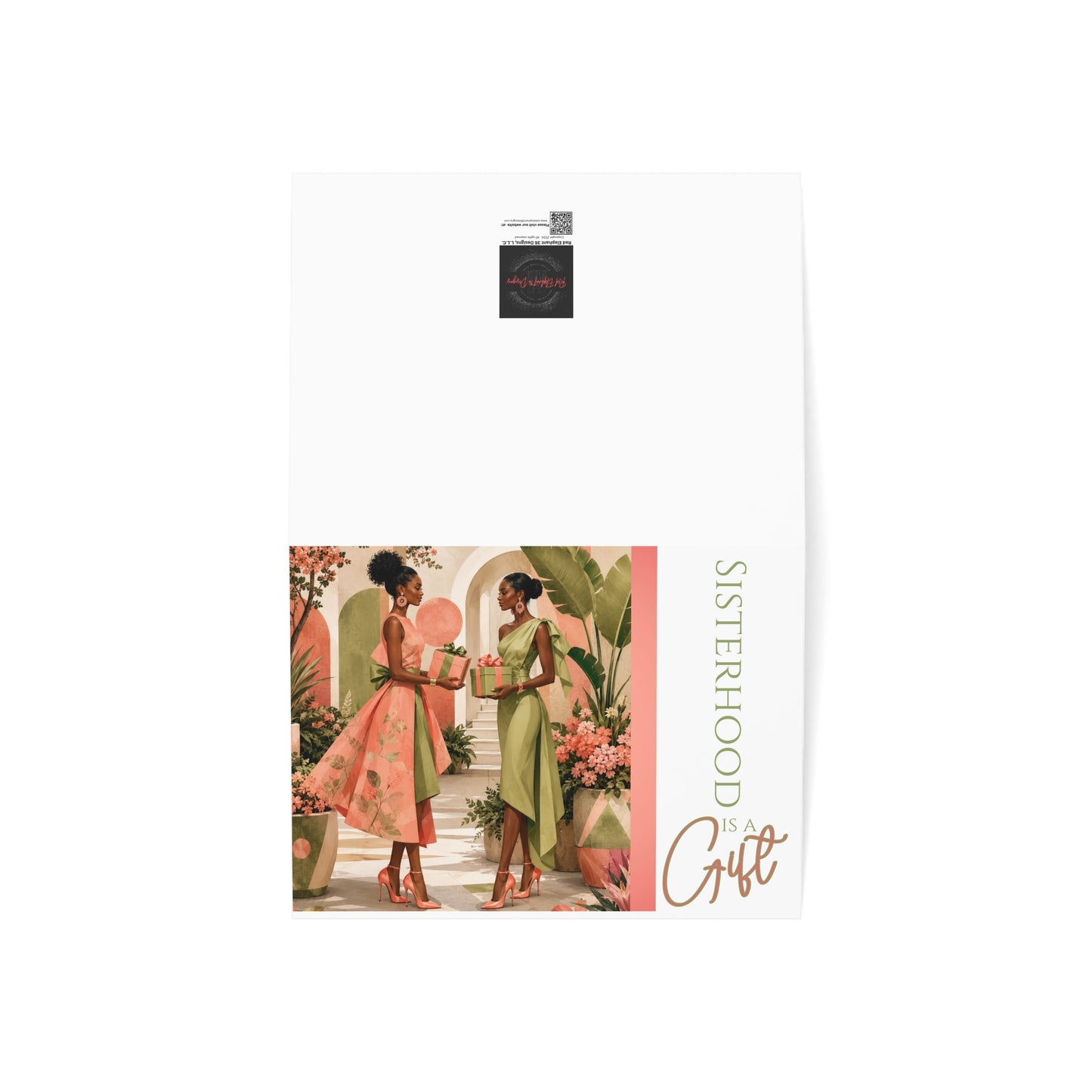AKA Sisterhood is a Gift Greeting Cards - Alternate Design