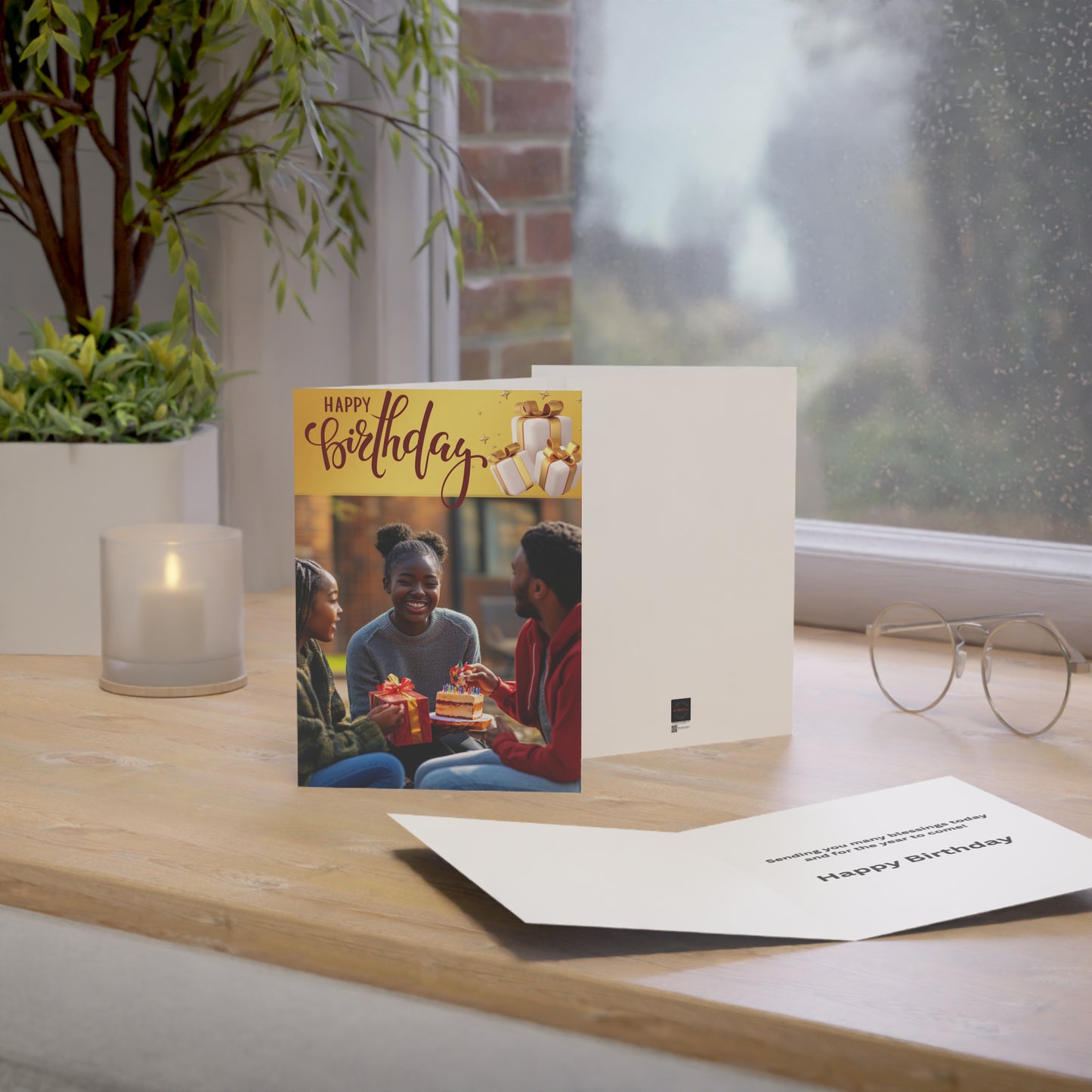 Happy Birthday Greeting Cards Set | Celebrate with Friends, Cheers, Birthday Wishes, Handmade Cards, Gift Enclosure