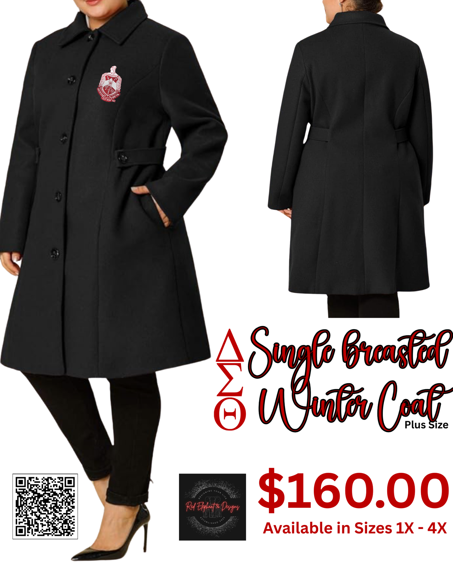 DST Single Breasted Winter Coat