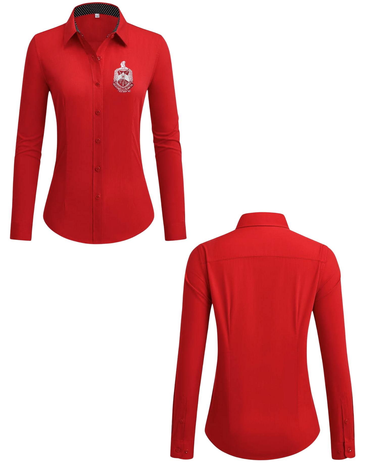 Delta Sigma Theta Collared Dress Shirt