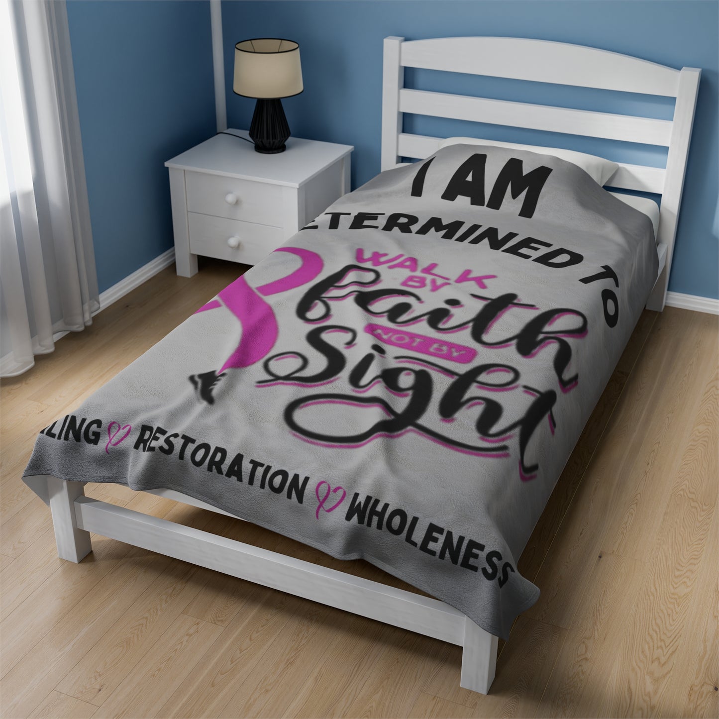 Walk By Faith Healing Plush Blanket