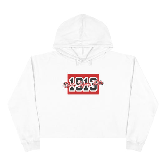 Delta Varsity 1913 Cropped Hoodie