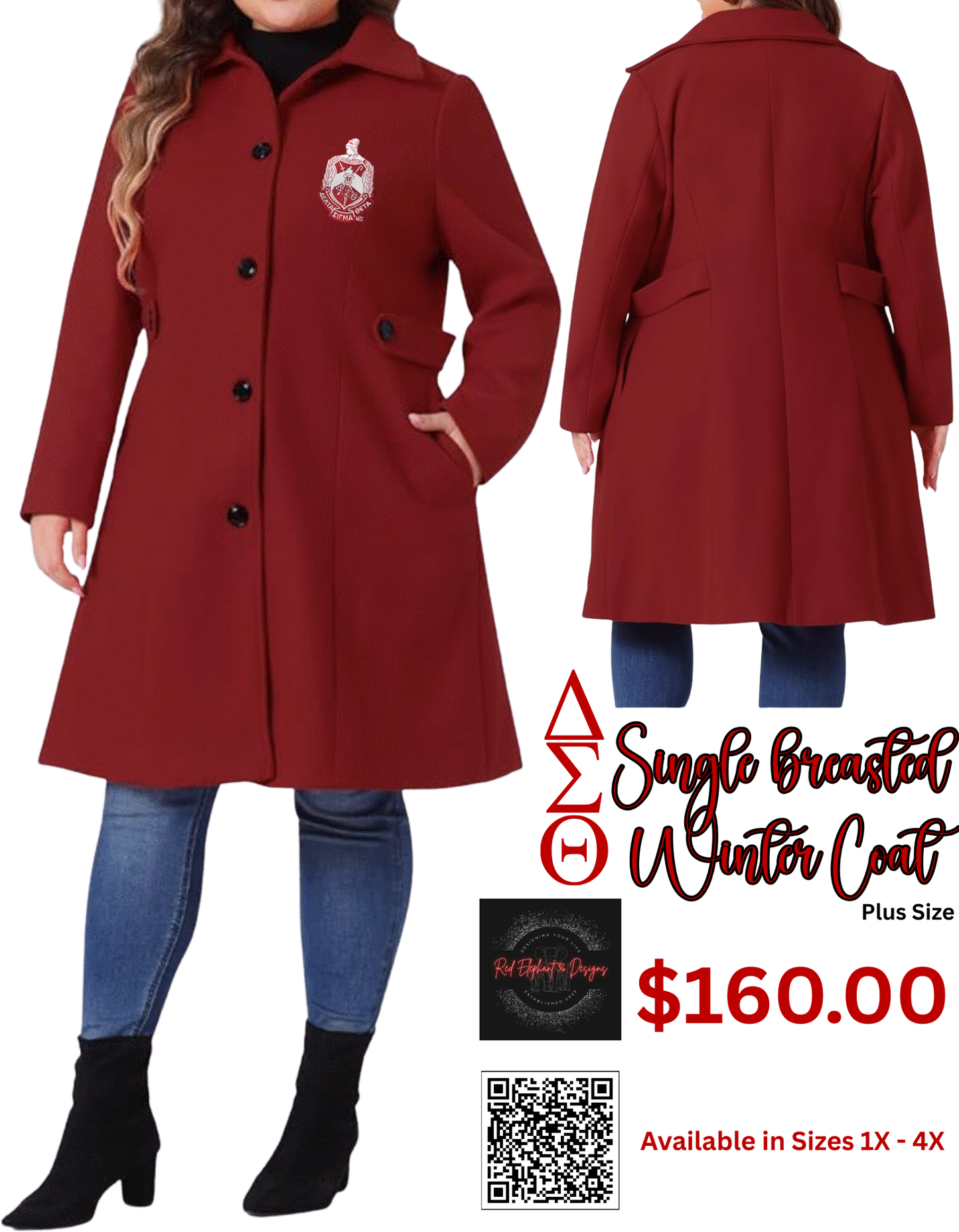 DST Single Breasted Winter Coat