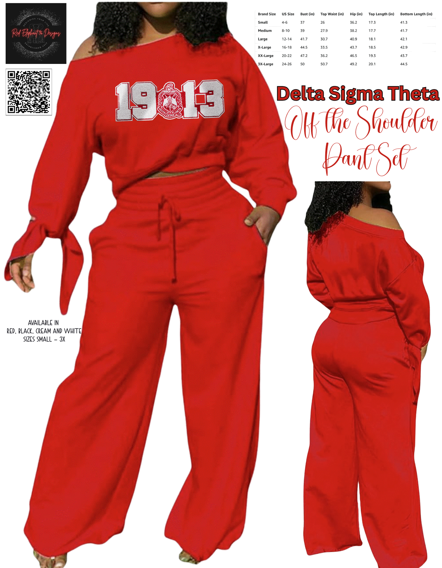 DST Off the Shoulder Pant Set