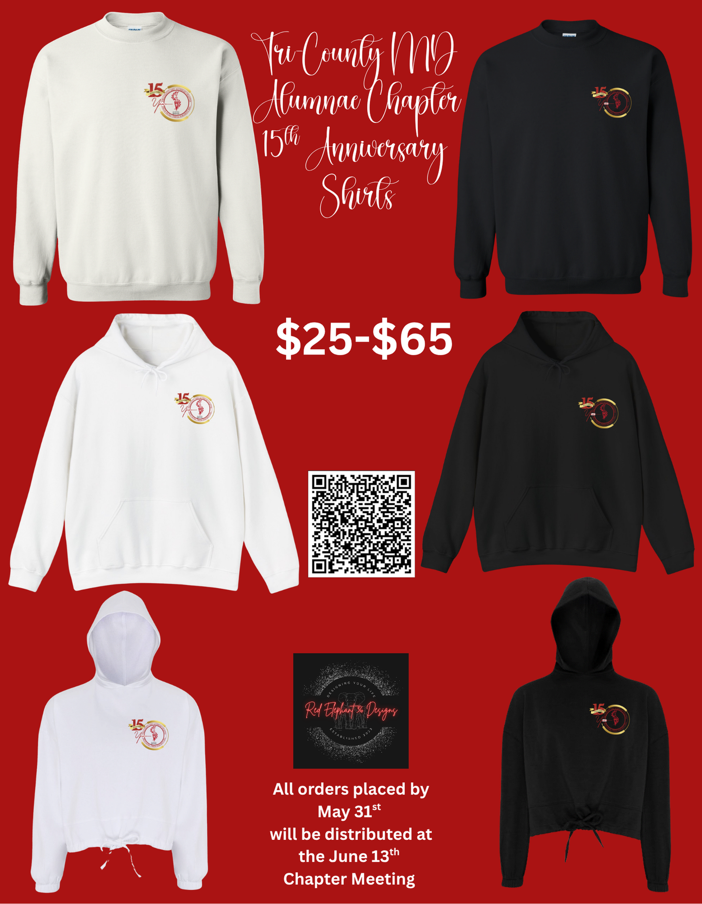 DST Tri County MD Alumnae Chapter 15th Anniversary T-Shirt/Sweatshirt