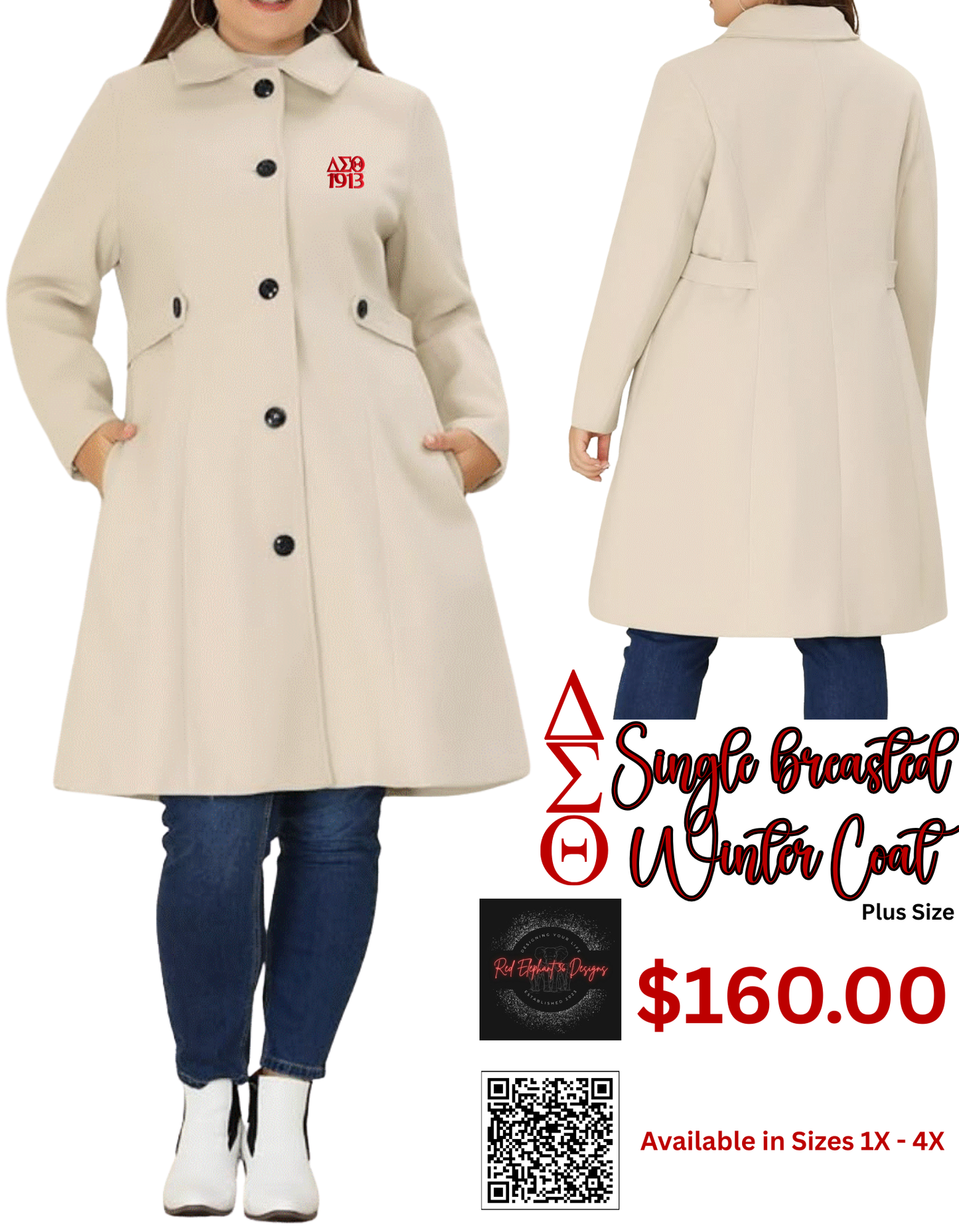 DST Single Breasted Winter Coat
