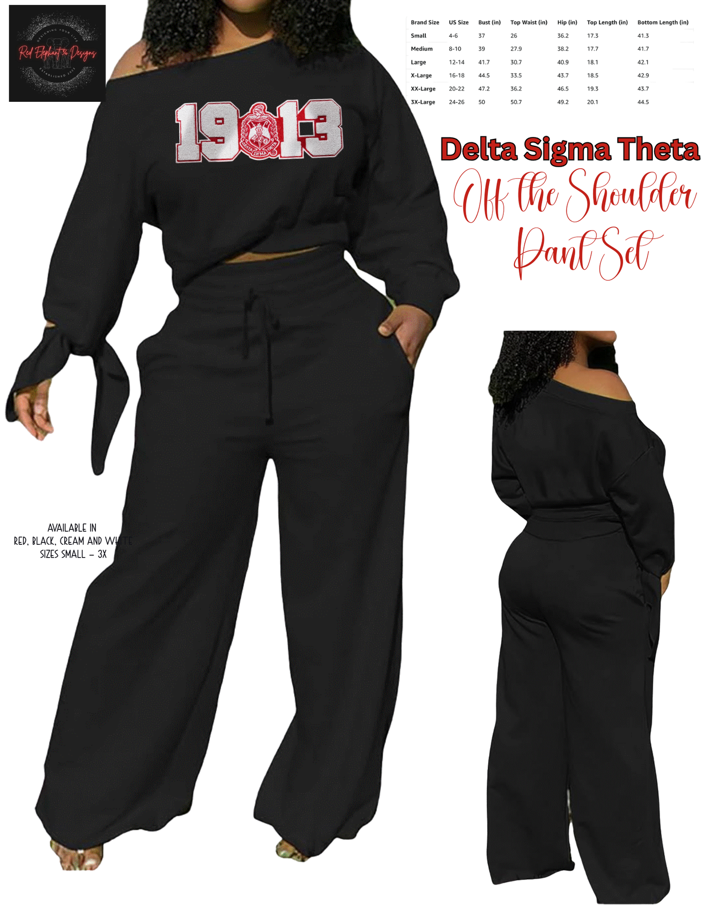DST Off the Shoulder Pant Set