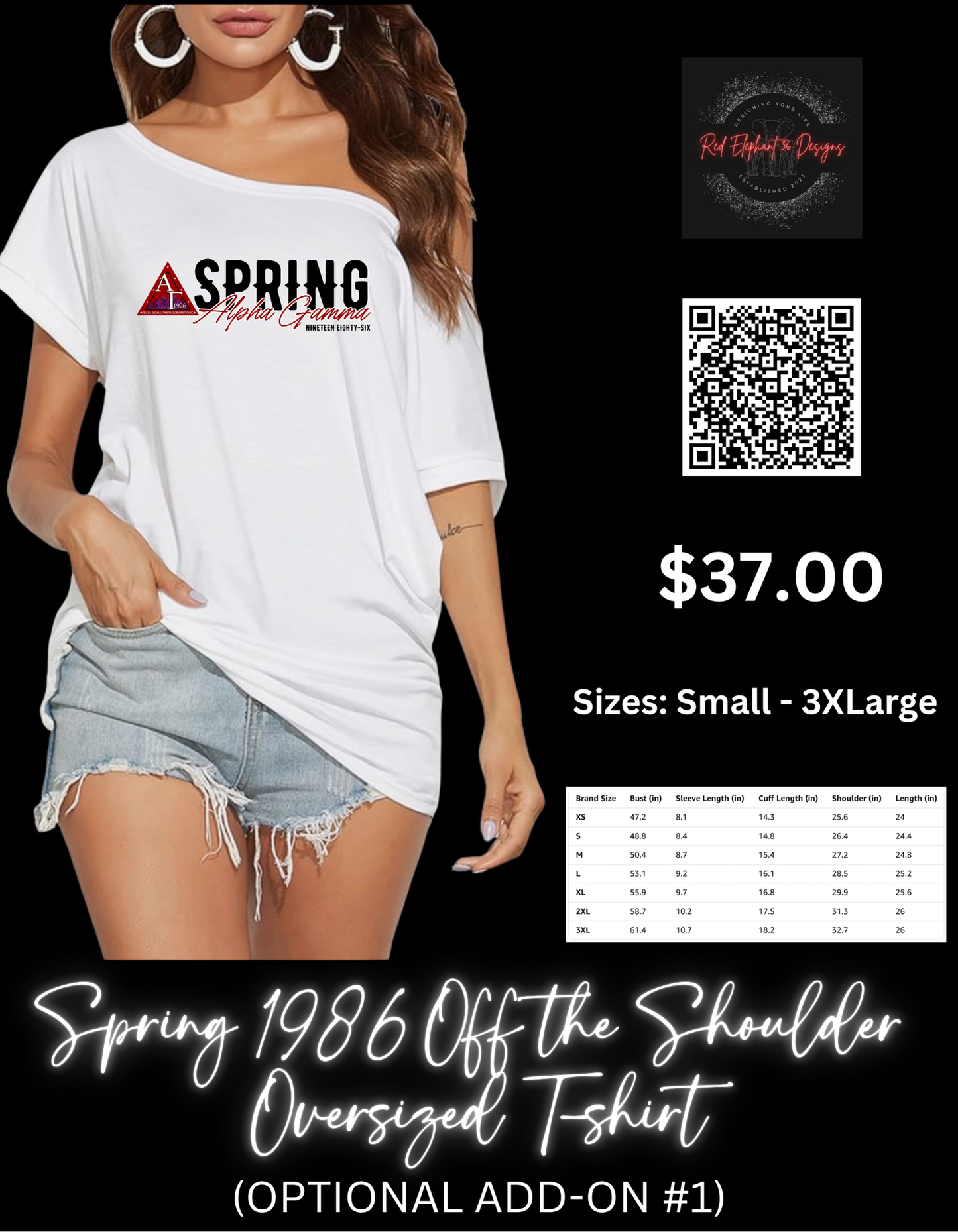 Alpha Gamma Spring 1986 40th Anniversary Shirts