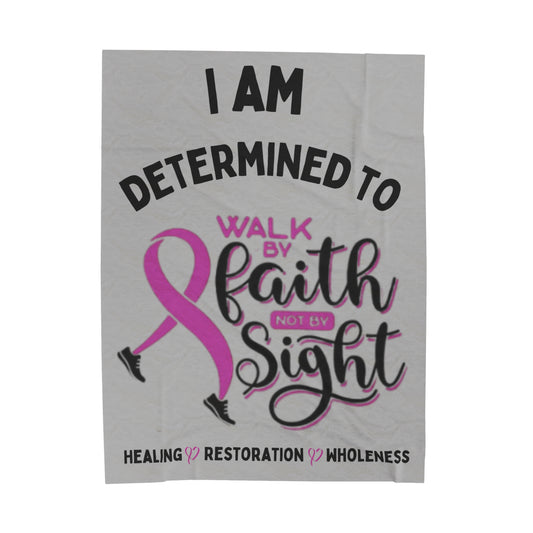 Walk By Faith Healing Plush Blanket