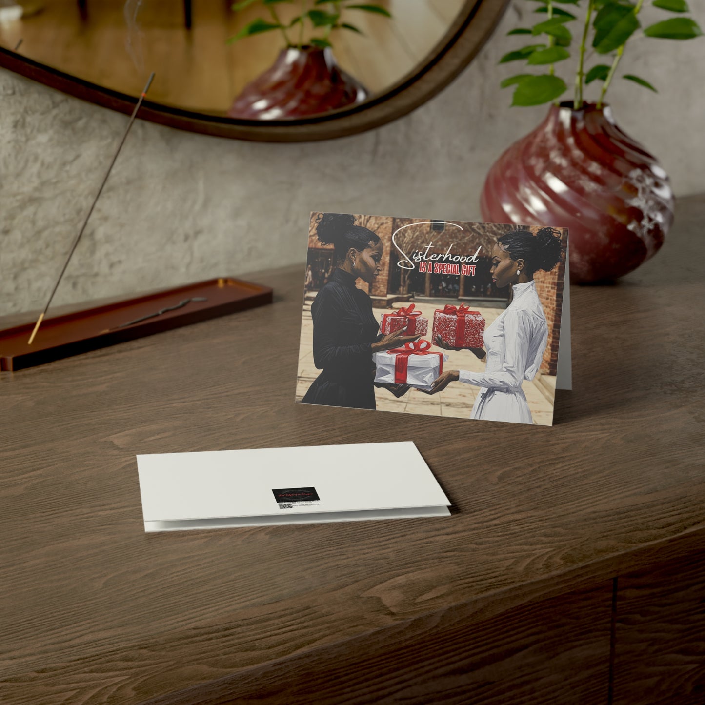 Sisterhood is a Special Gift Greeting Cards, Perfect for Crossings Celebrations, Friendship, Special Occasions, Artful Designs, Meaningful Gifts