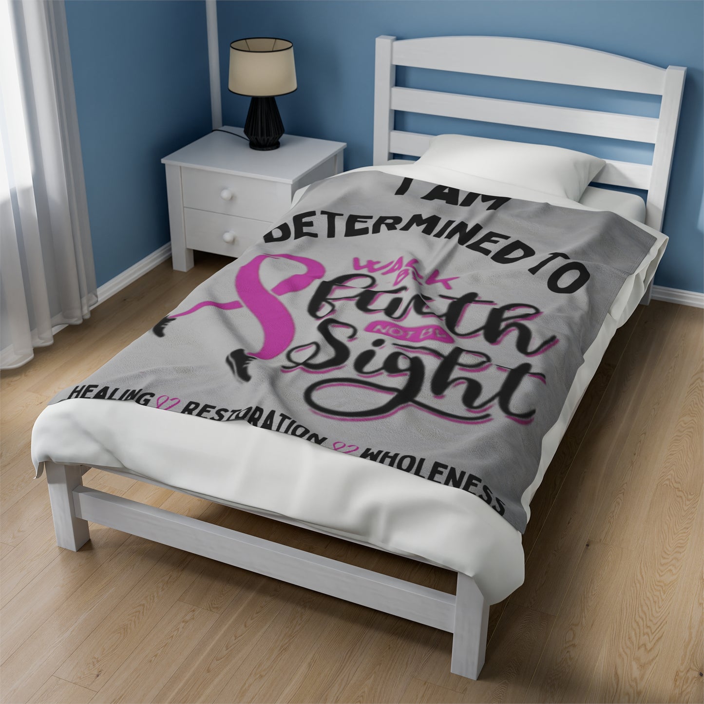 Walk By Faith Healing Plush Blanket