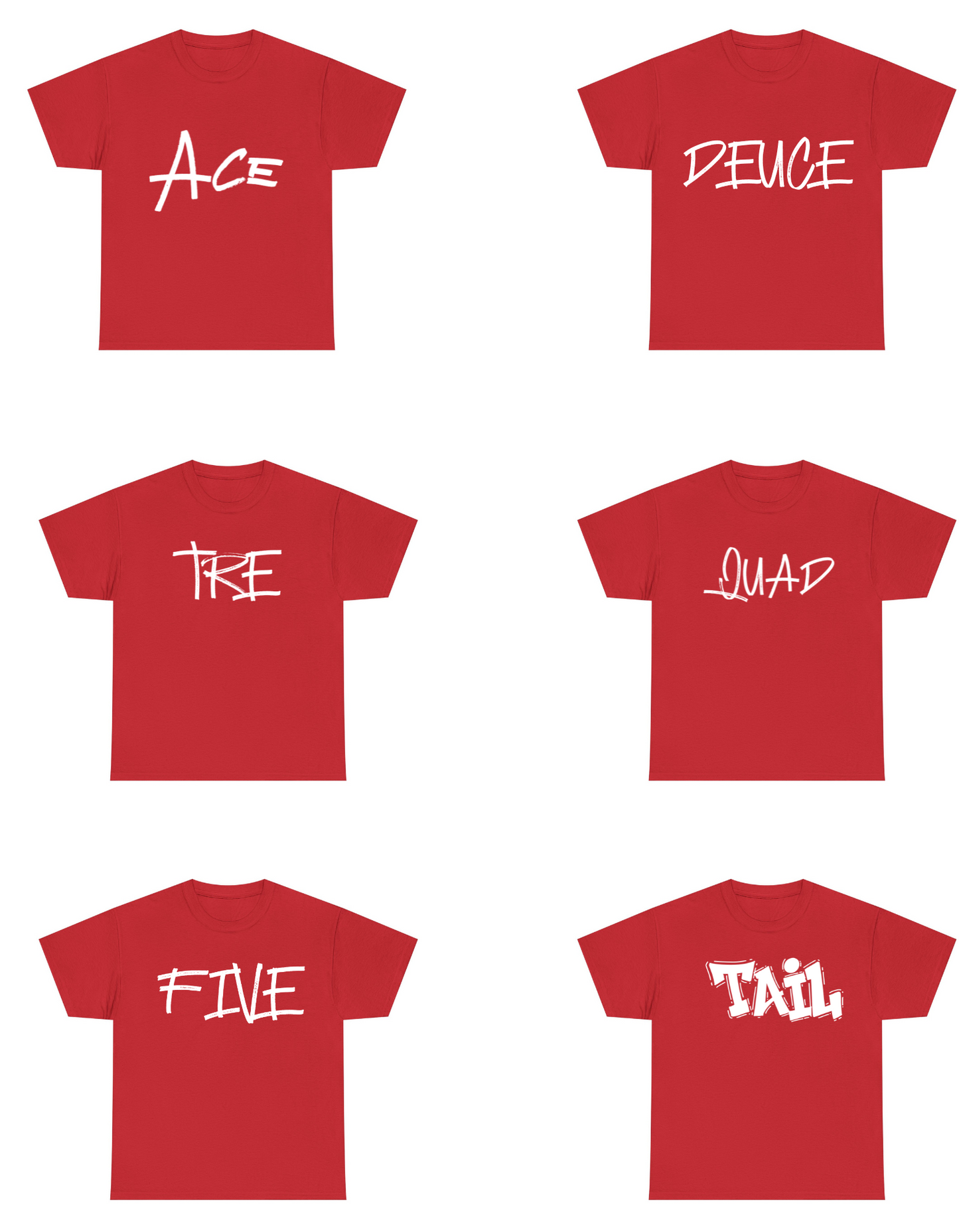 Red and White Number Shirt