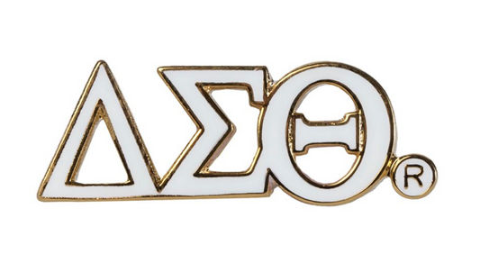 Delta Sigma Theta Greek Letter 3D Lapel Pin