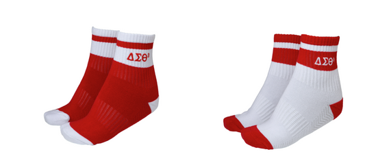 Delta Sigma Theta Quarter Socks