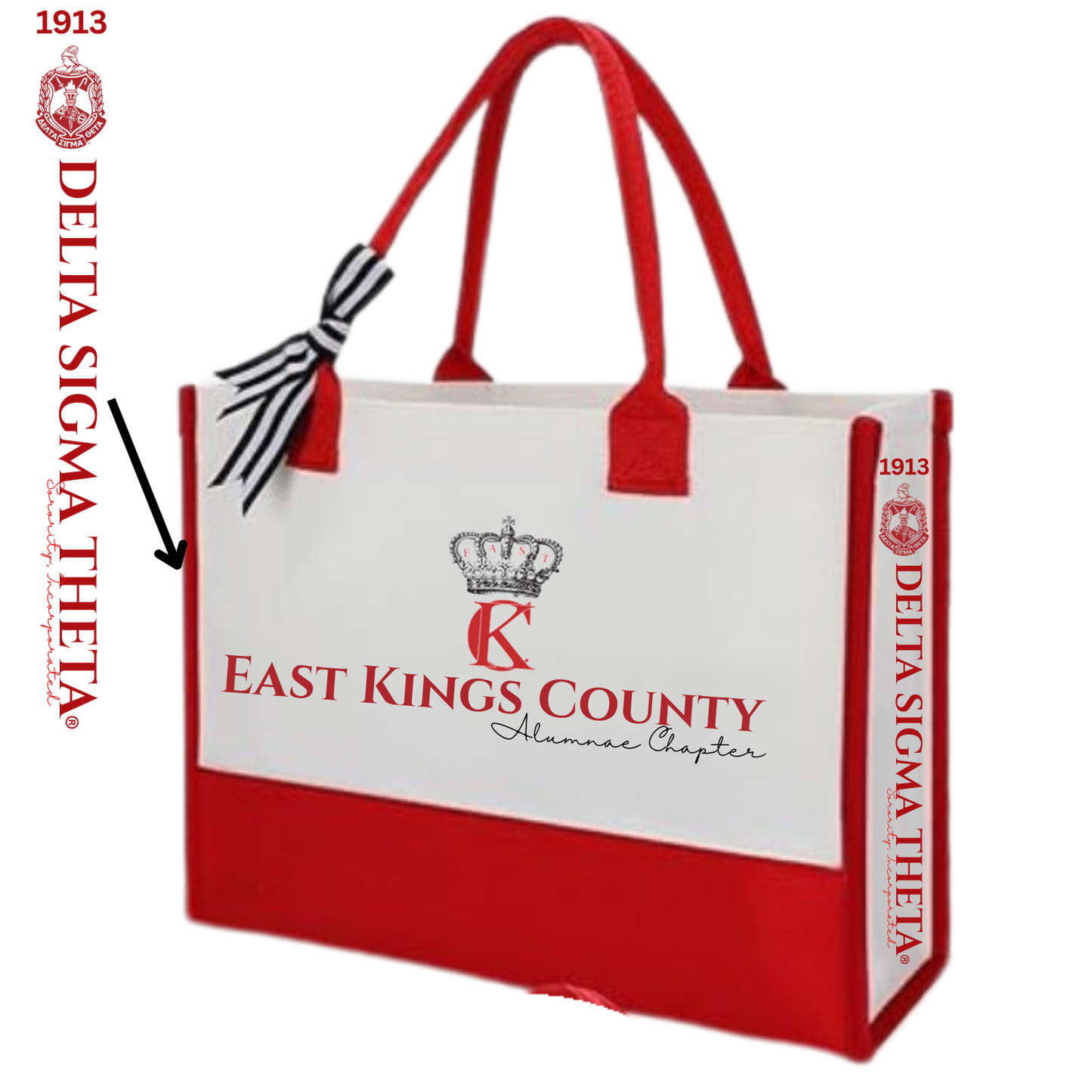 Delta Sigma Theta Chapter Canvas Tote