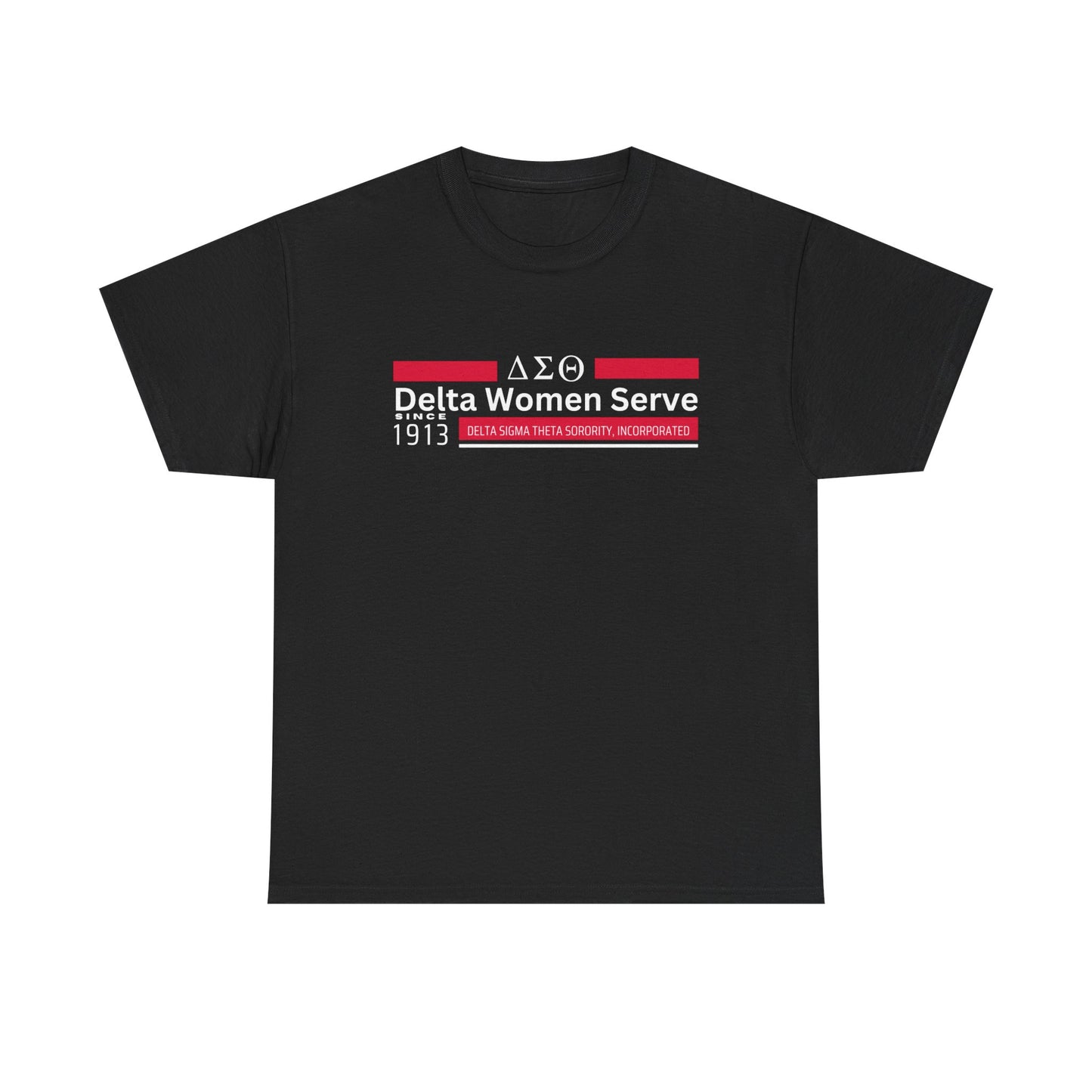 Delta Women Serve since 1913 Heavy Cotton Tee
