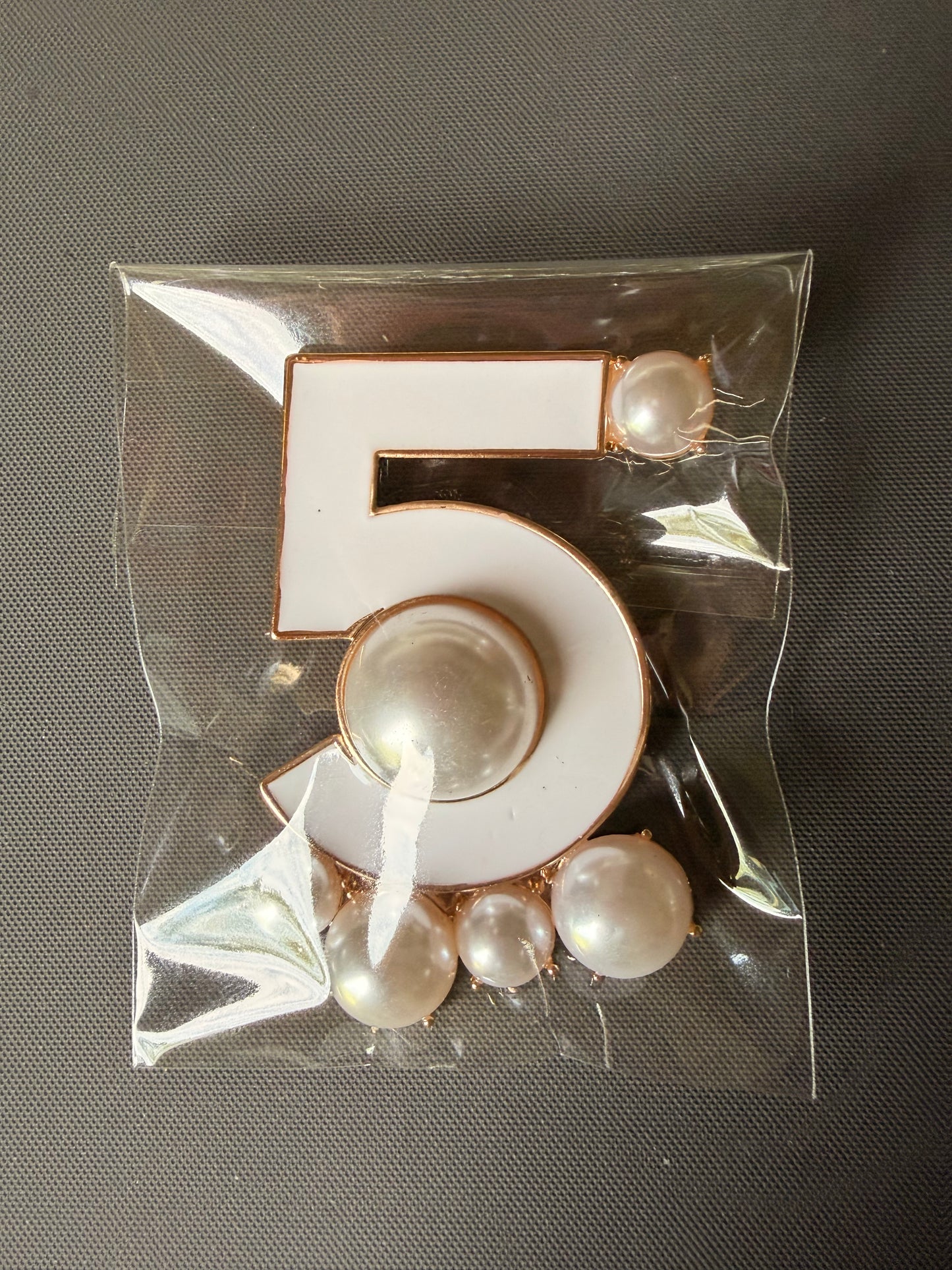 5 Pearl Brooch